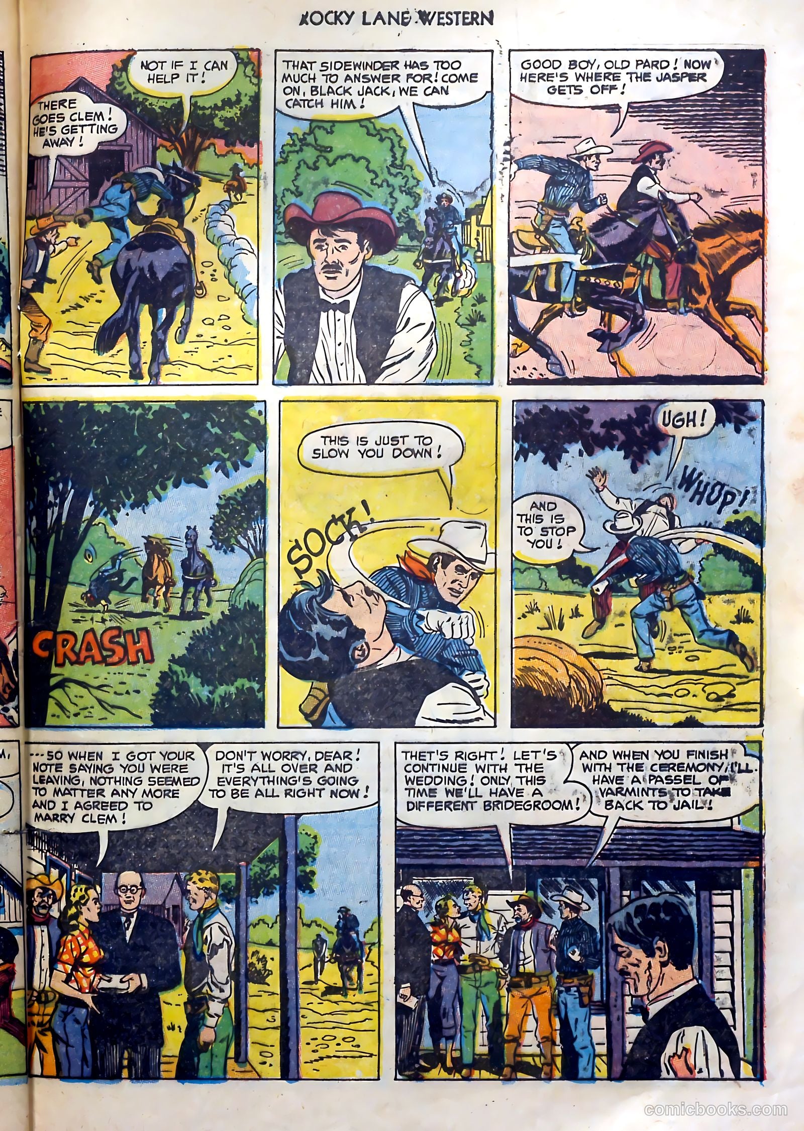 Rocky Lane Western #51 — page 33 of 36