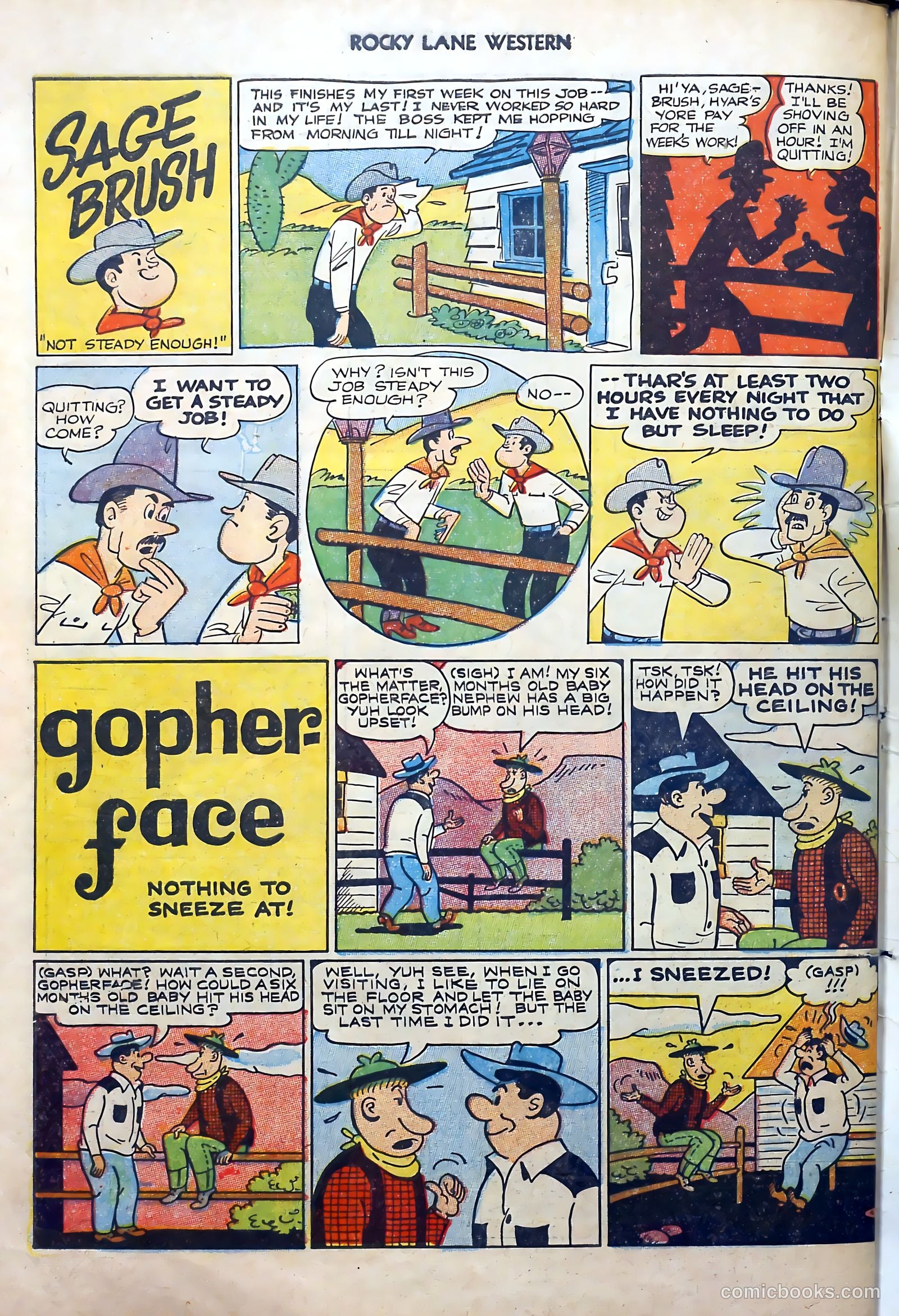 Rocky Lane Western #51 — page 34 of 36