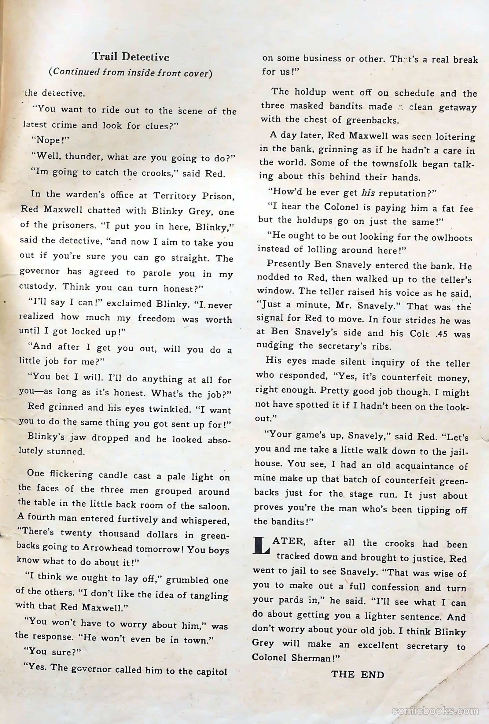 Rocky Lane Western #51 — page 35 of 36