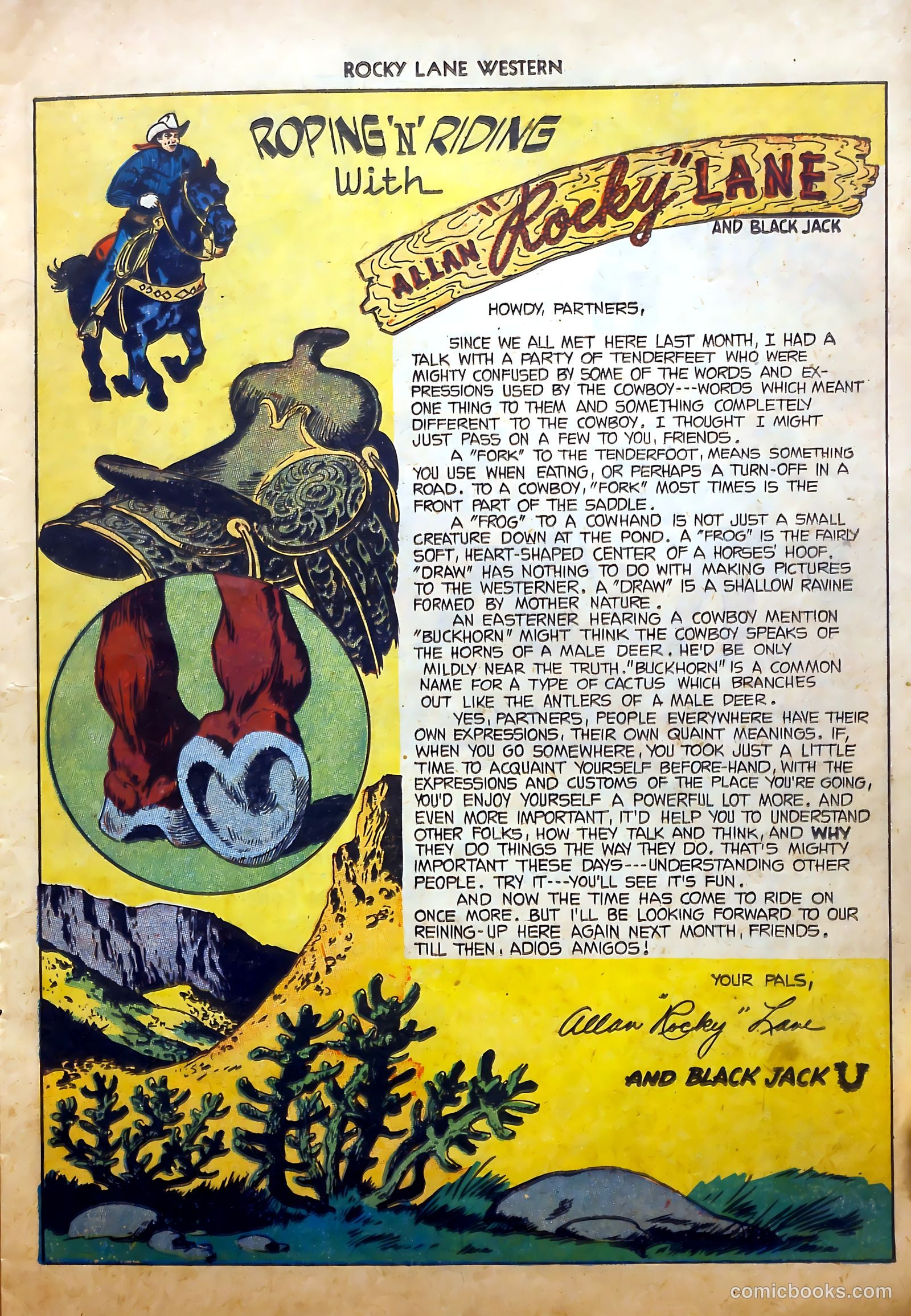 Rocky Lane Western #52 — page 13 of 36