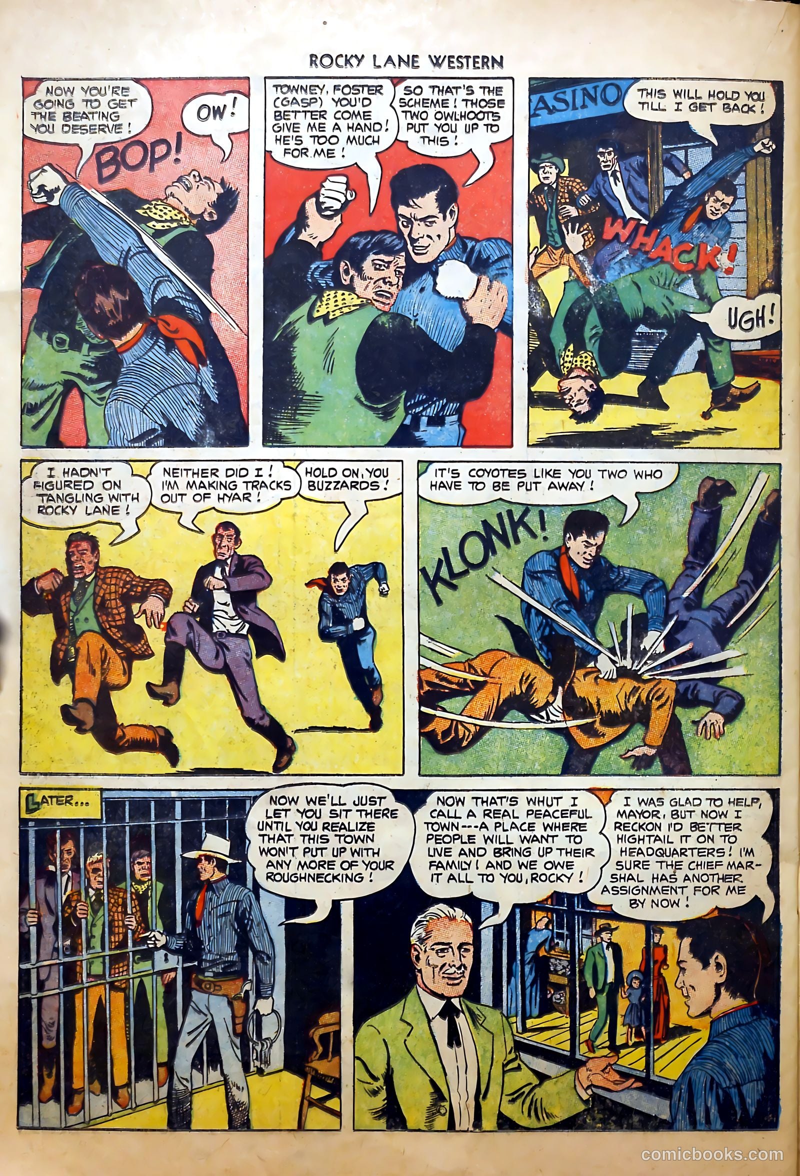 Rocky Lane Western #52 — page 22 of 36