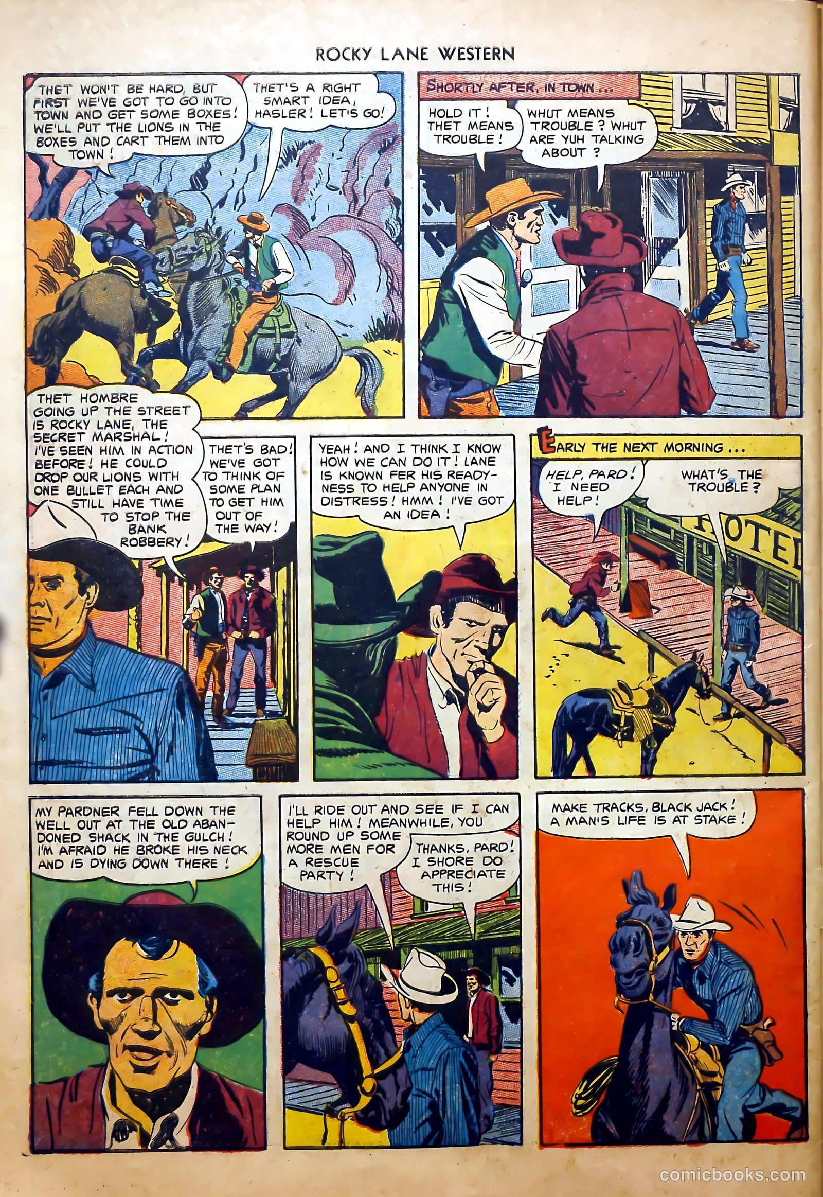 Rocky Lane Western #52 — page 30 of 36
