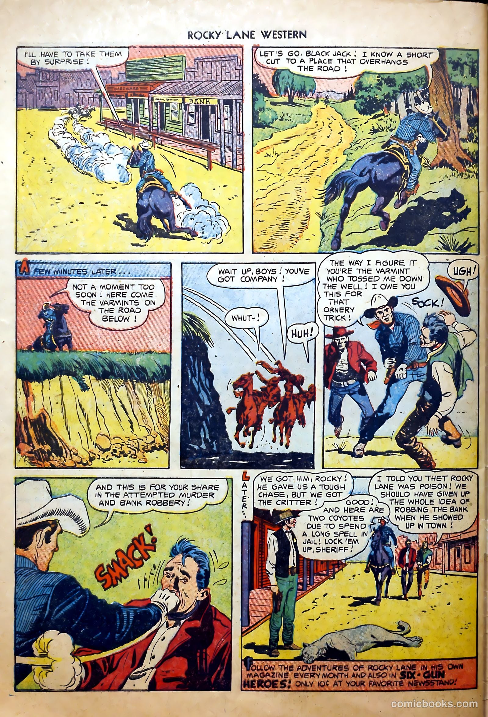 Rocky Lane Western #52 — page 34 of 36