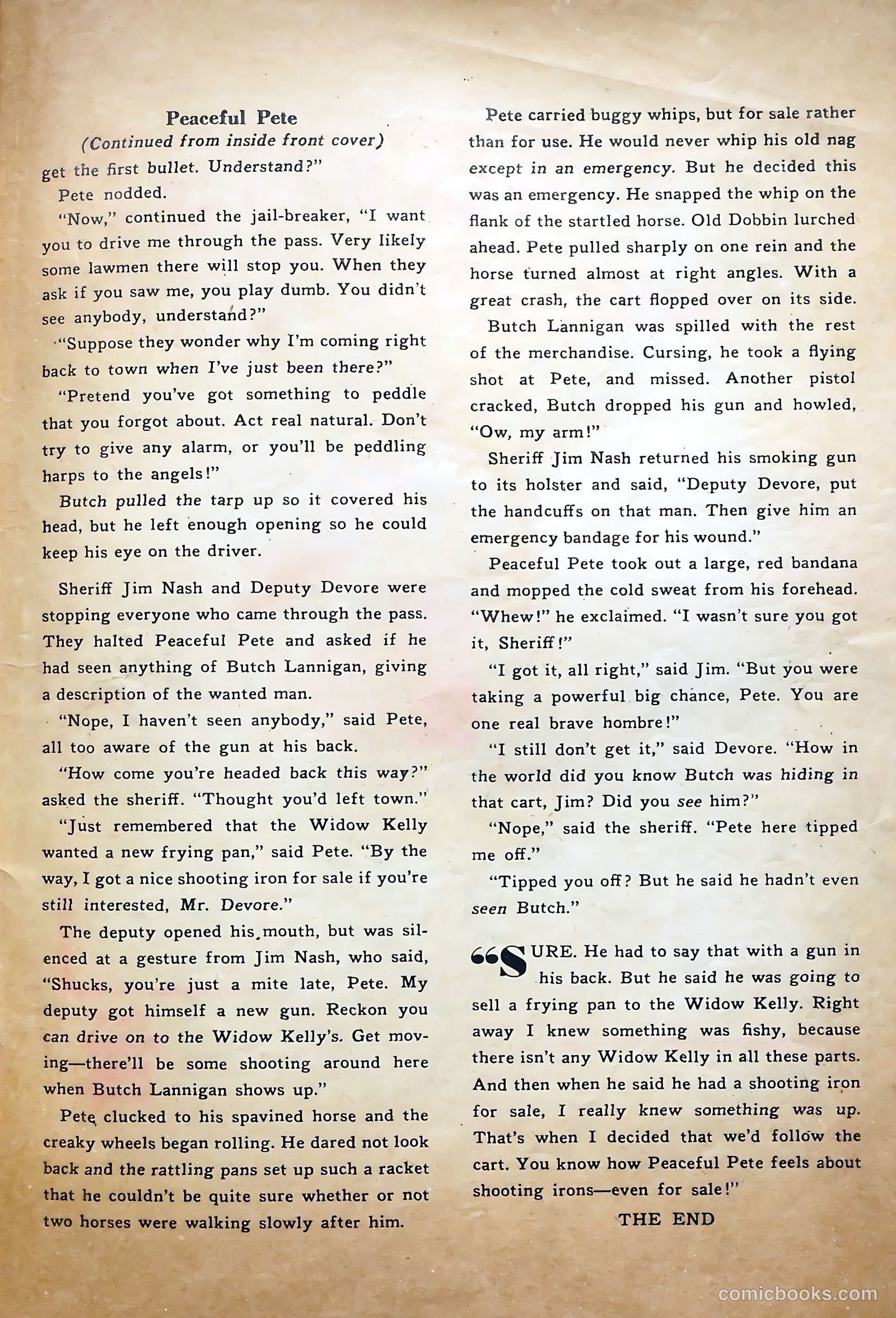Rocky Lane Western #52 — page 35 of 36
