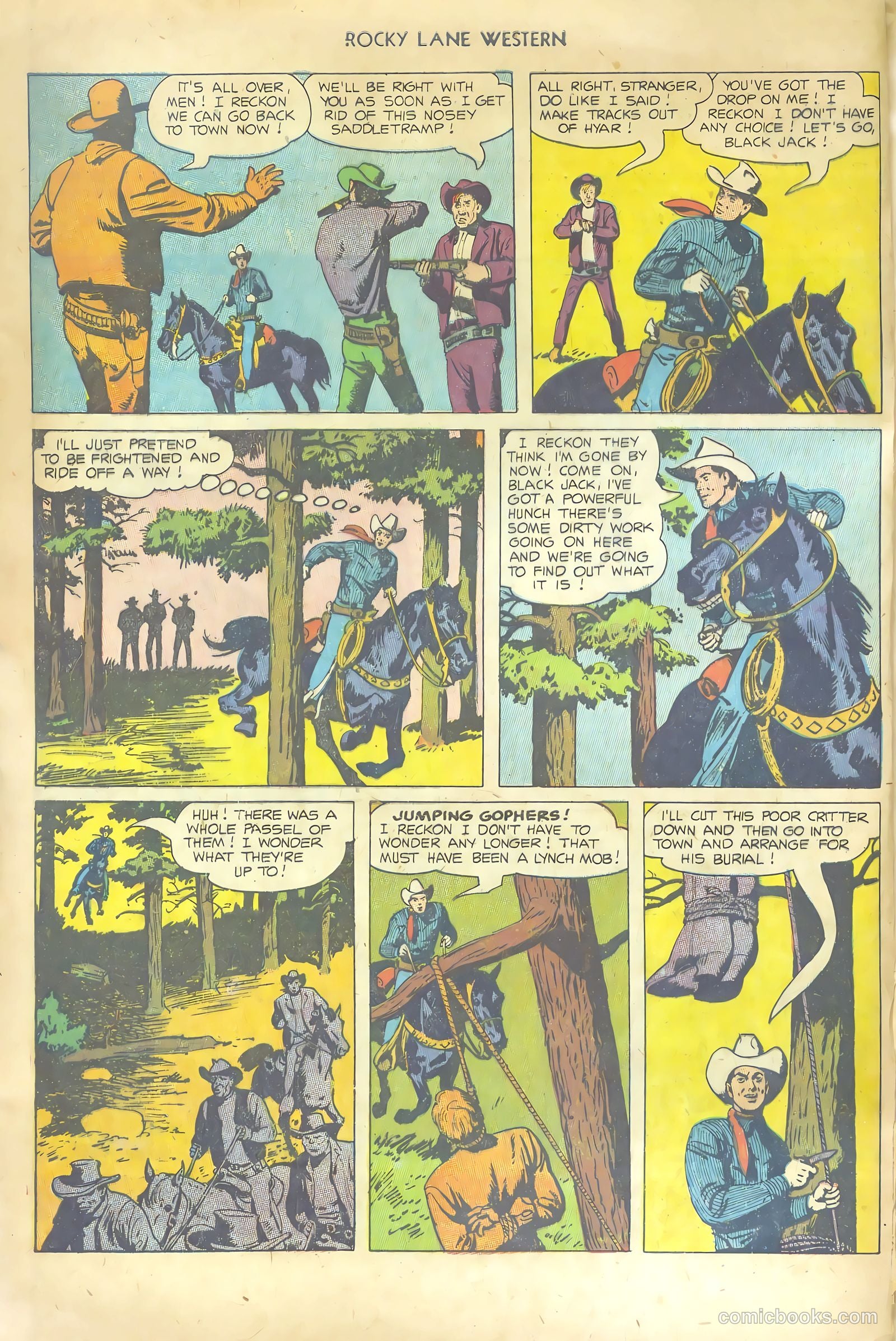 Rocky Lane Western #53 — page 4 of 36