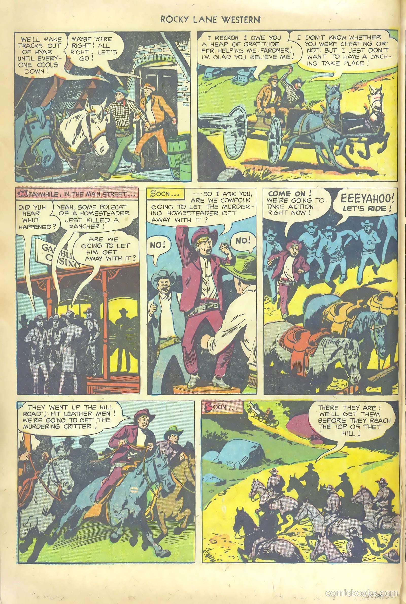 Rocky Lane Western #53 — page 8 of 36