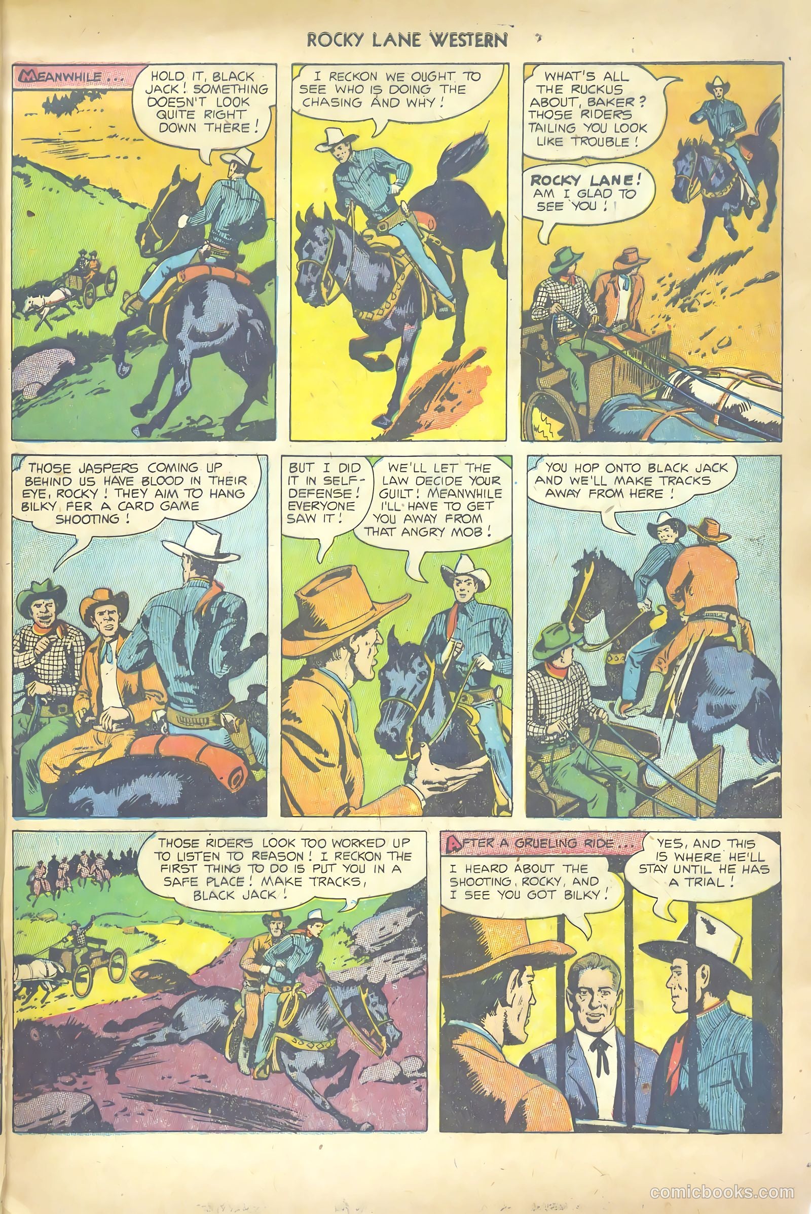 Rocky Lane Western #53 — page 9 of 36