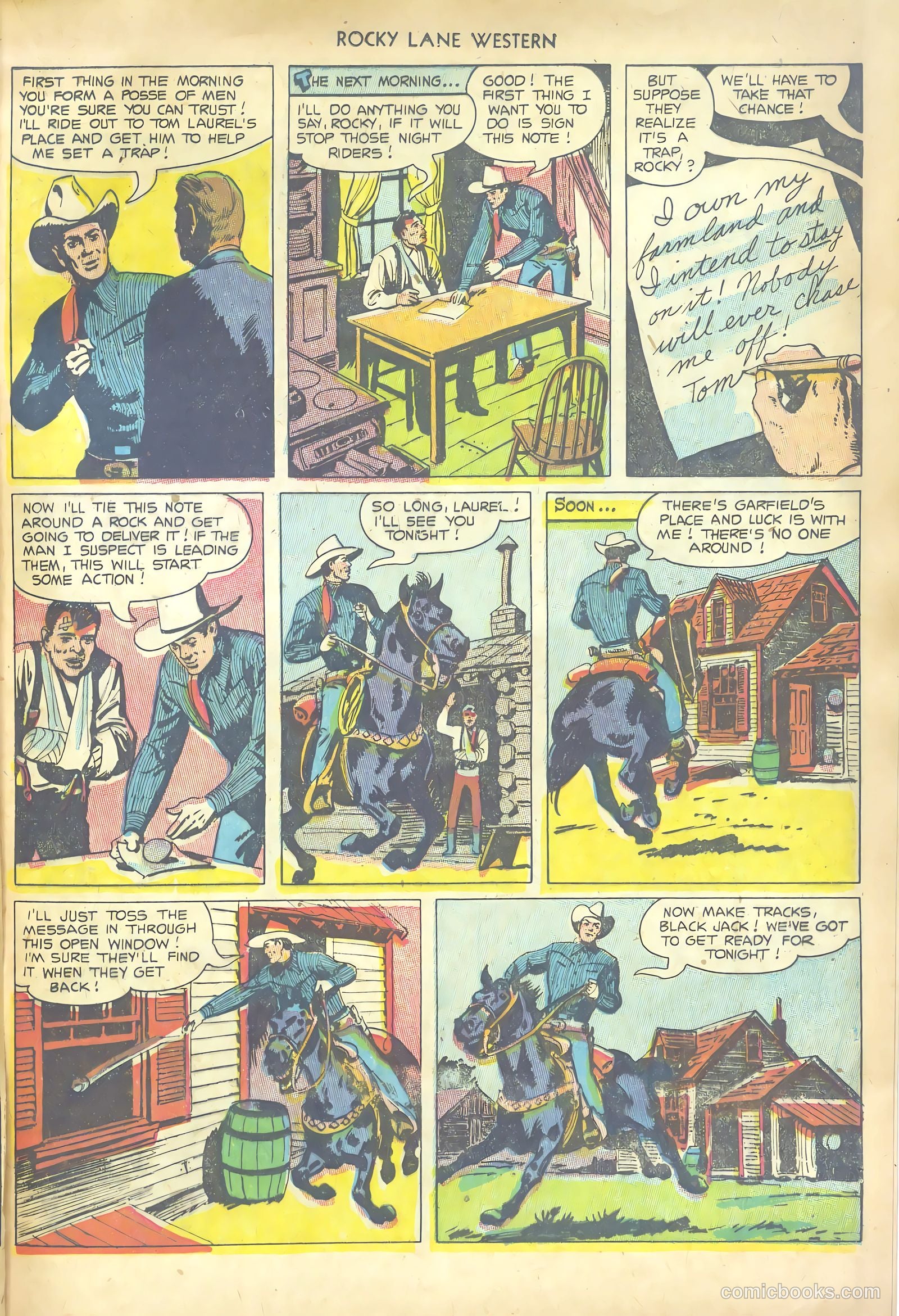 Rocky Lane Western #53 — page 13 of 36