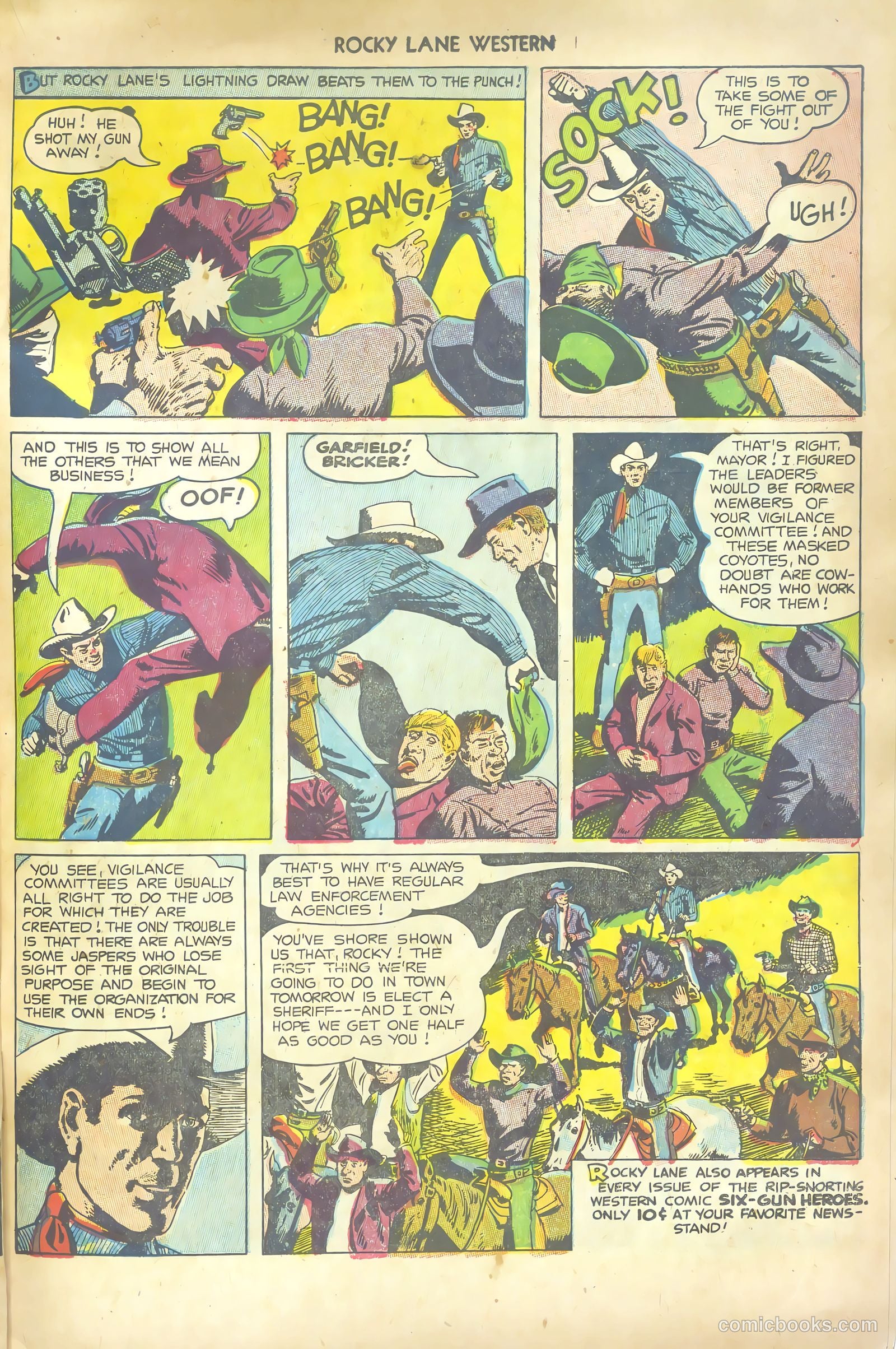Rocky Lane Western #53 — page 15 of 36
