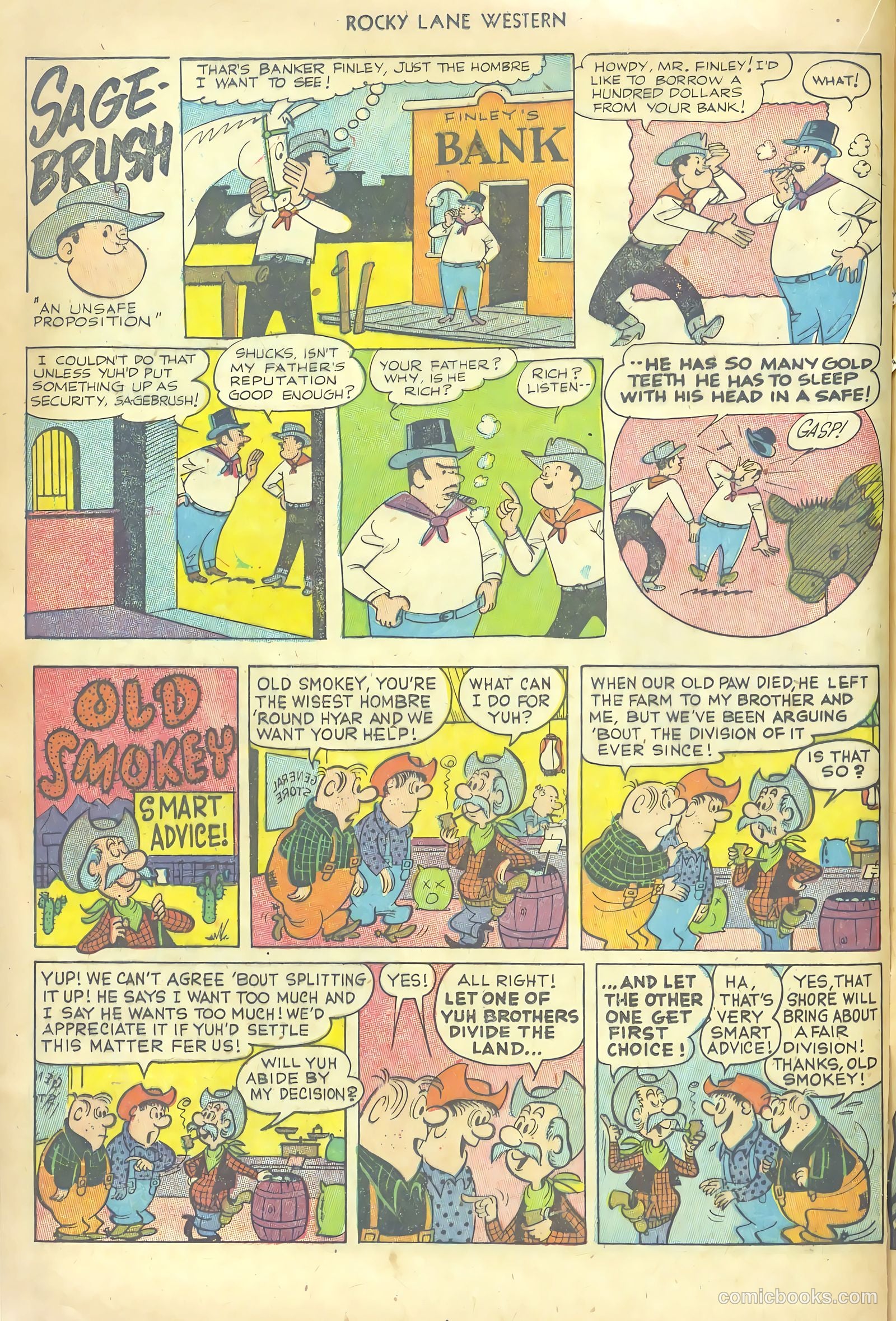 Rocky Lane Western #53 — page 16 of 36