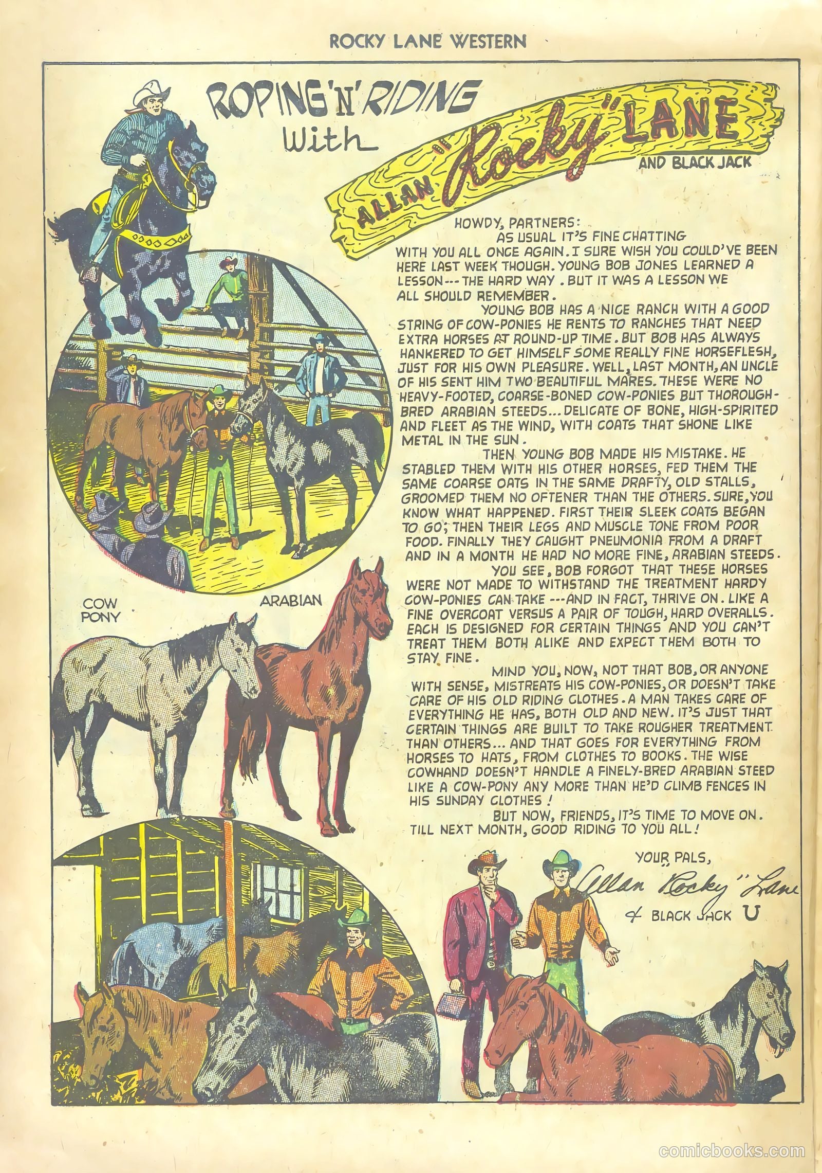 Rocky Lane Western #53 — page 22 of 36