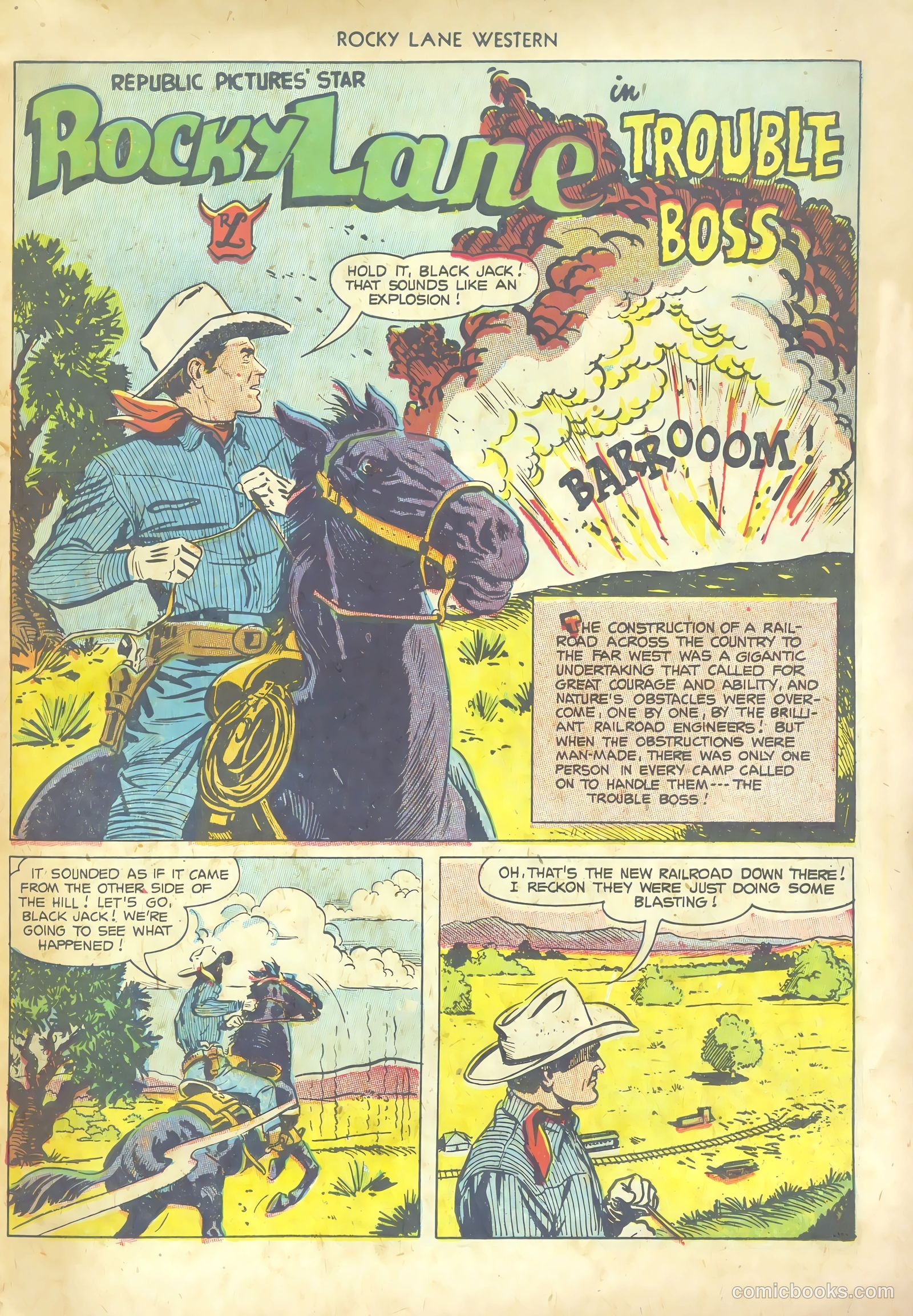 Rocky Lane Western #53 — page 23 of 36