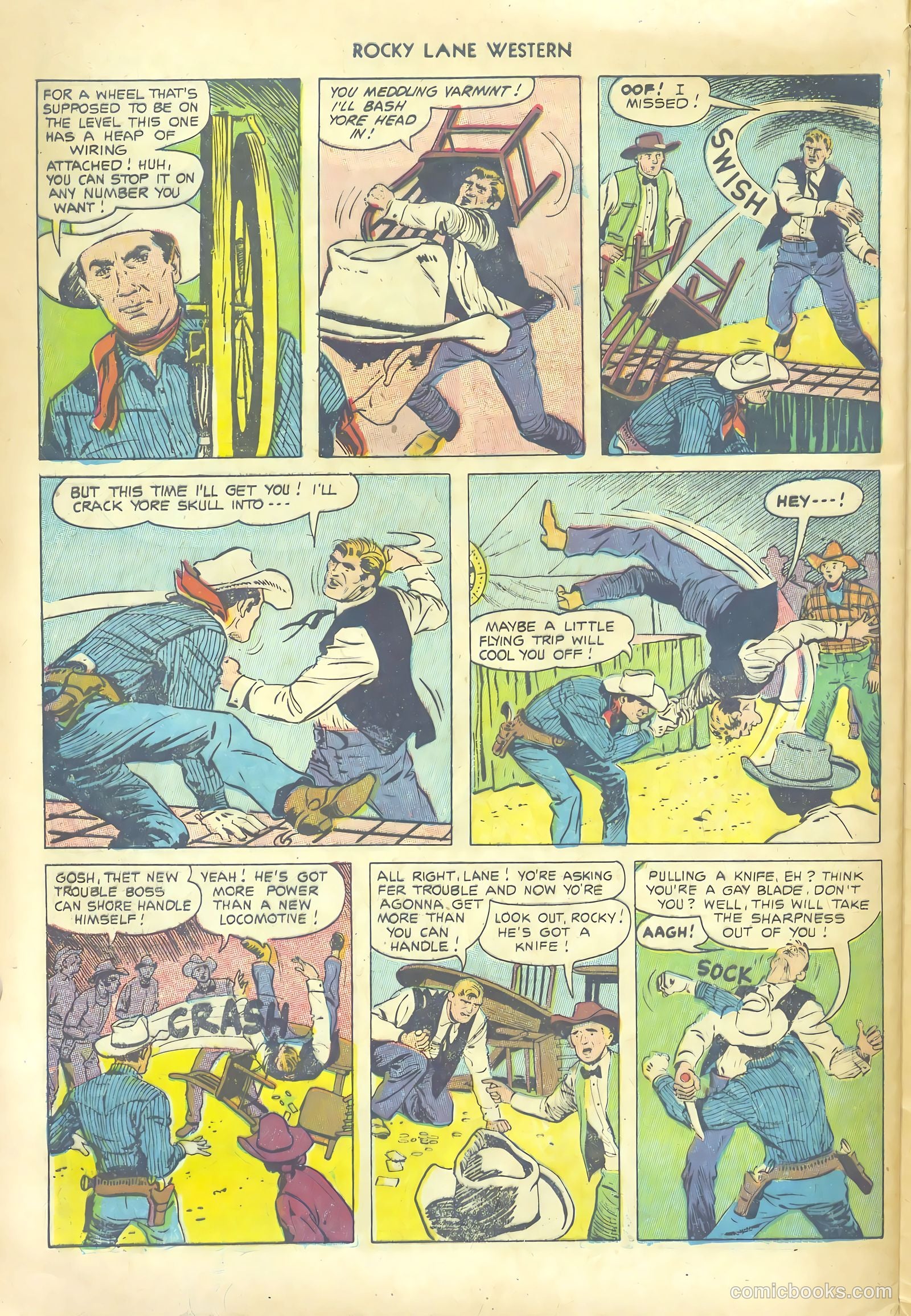 Rocky Lane Western #53 — page 28 of 36