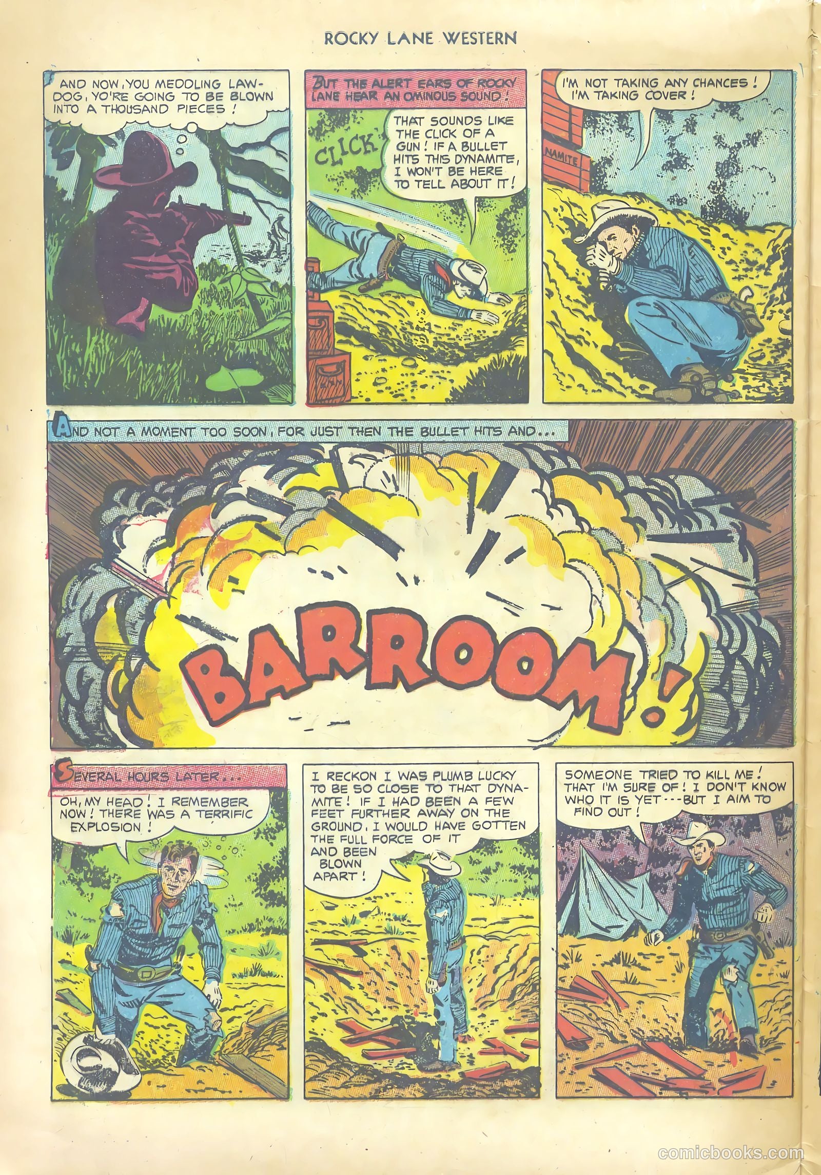 Rocky Lane Western #53 — page 32 of 36