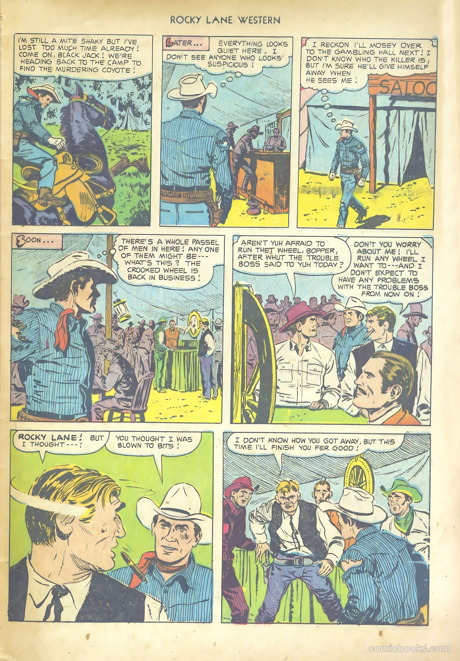 Rocky Lane Western #53 — page 33 of 36