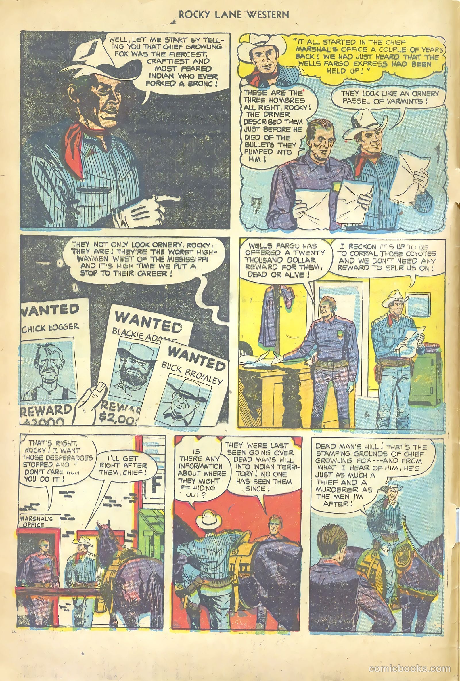 Rocky Lane Western #54 — page 4 of 36