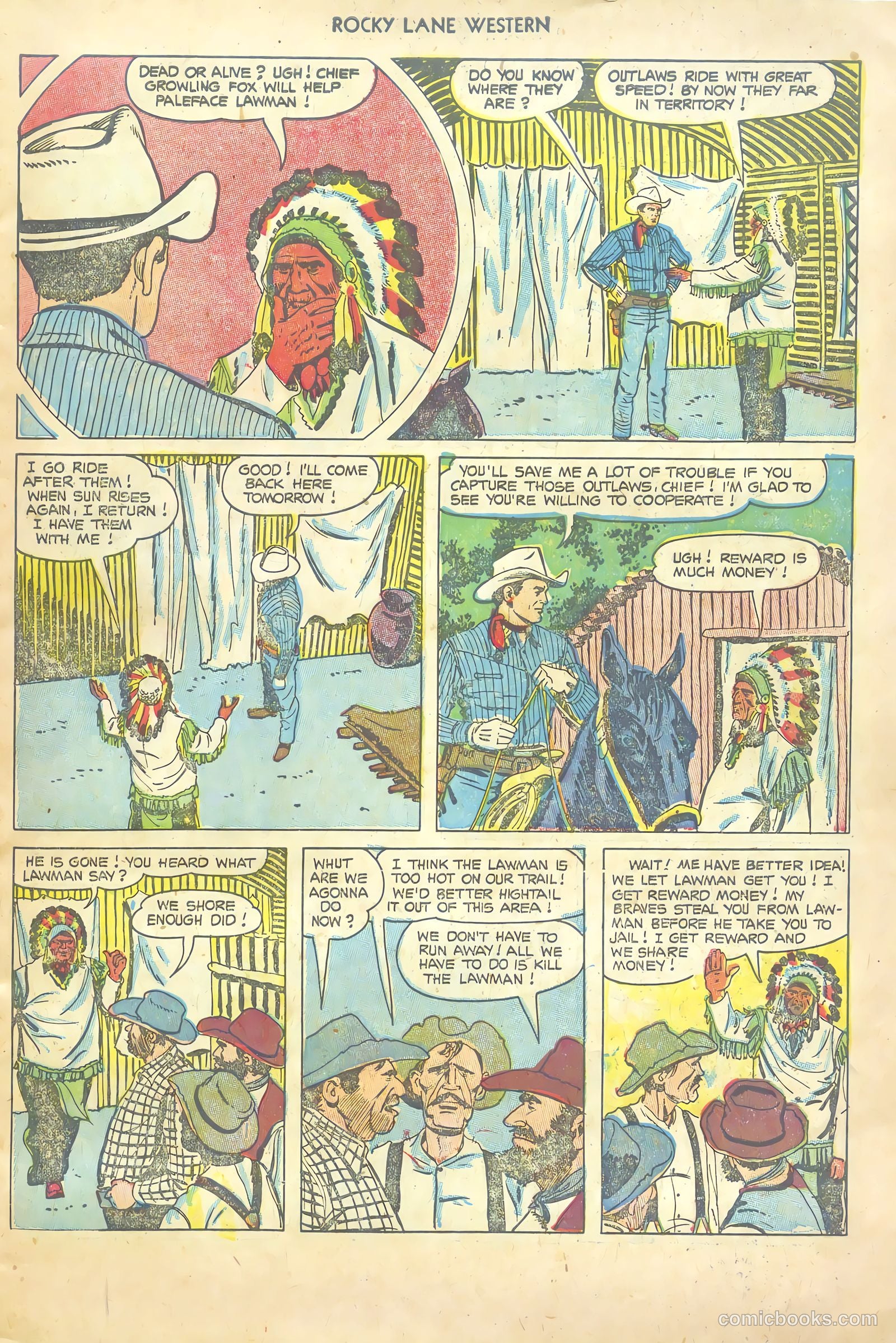 Rocky Lane Western #54 — page 7 of 36