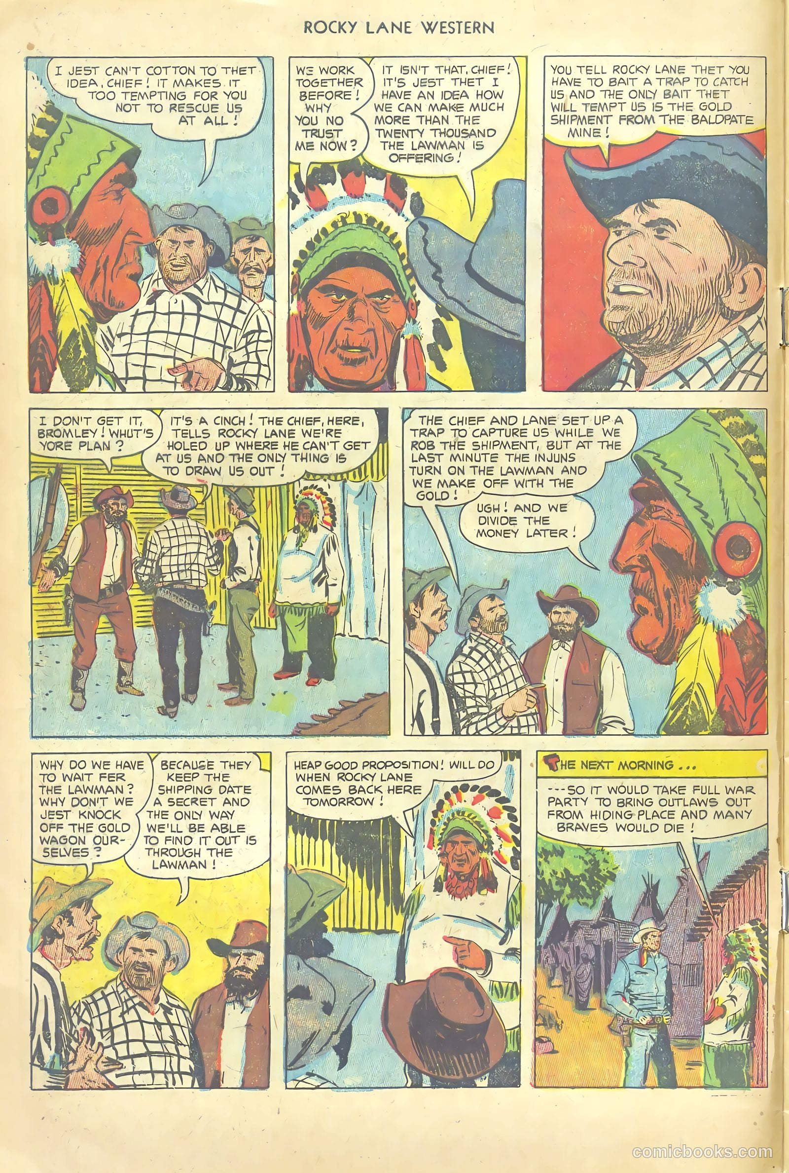 Rocky Lane Western #54 — page 8 of 36