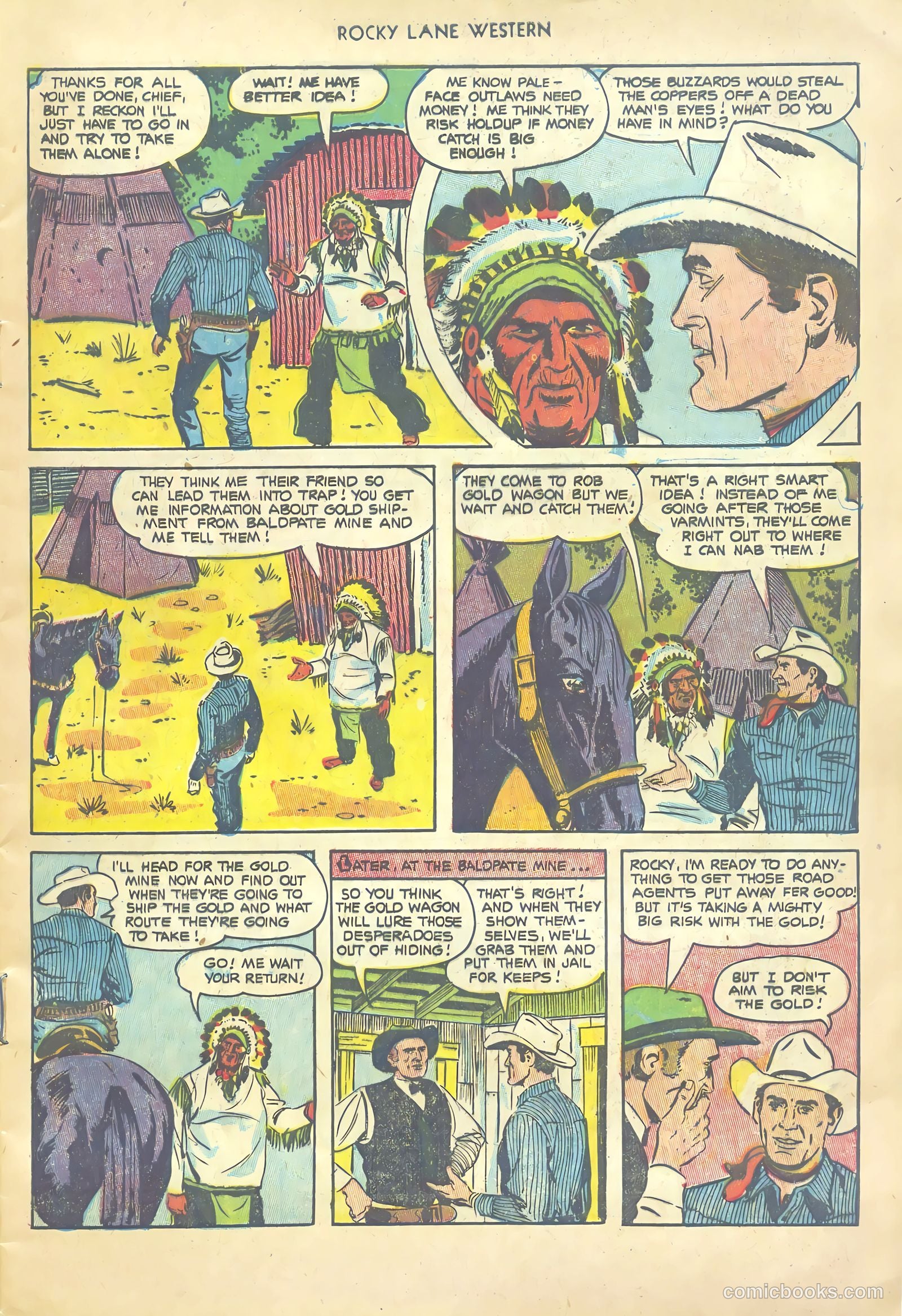 Rocky Lane Western #54 — page 9 of 36