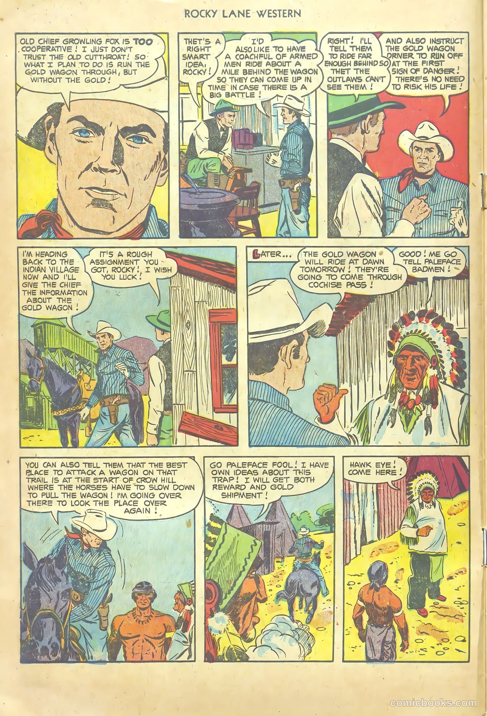 Rocky Lane Western #54 — page 10 of 36