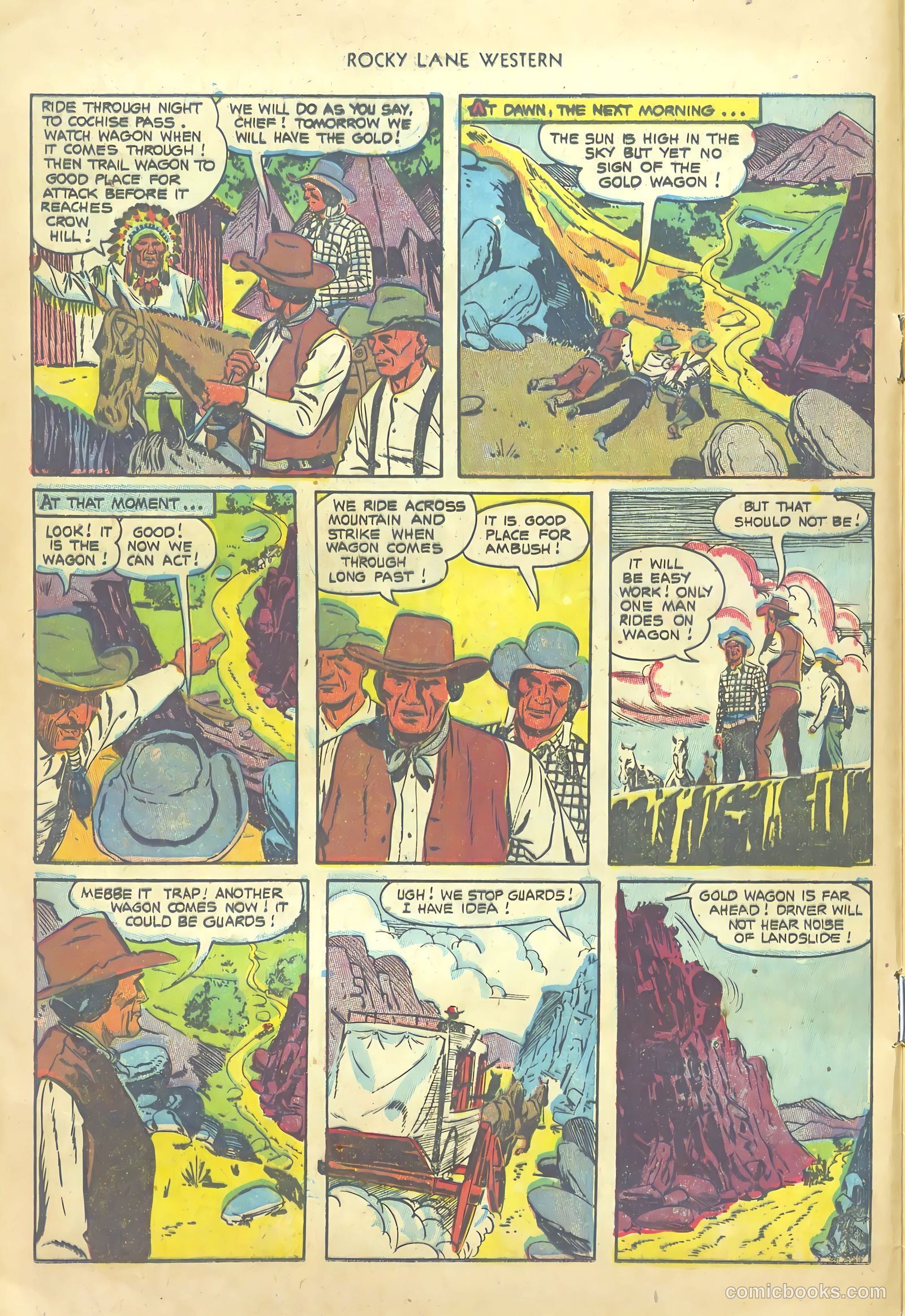 Rocky Lane Western #54 — page 12 of 36