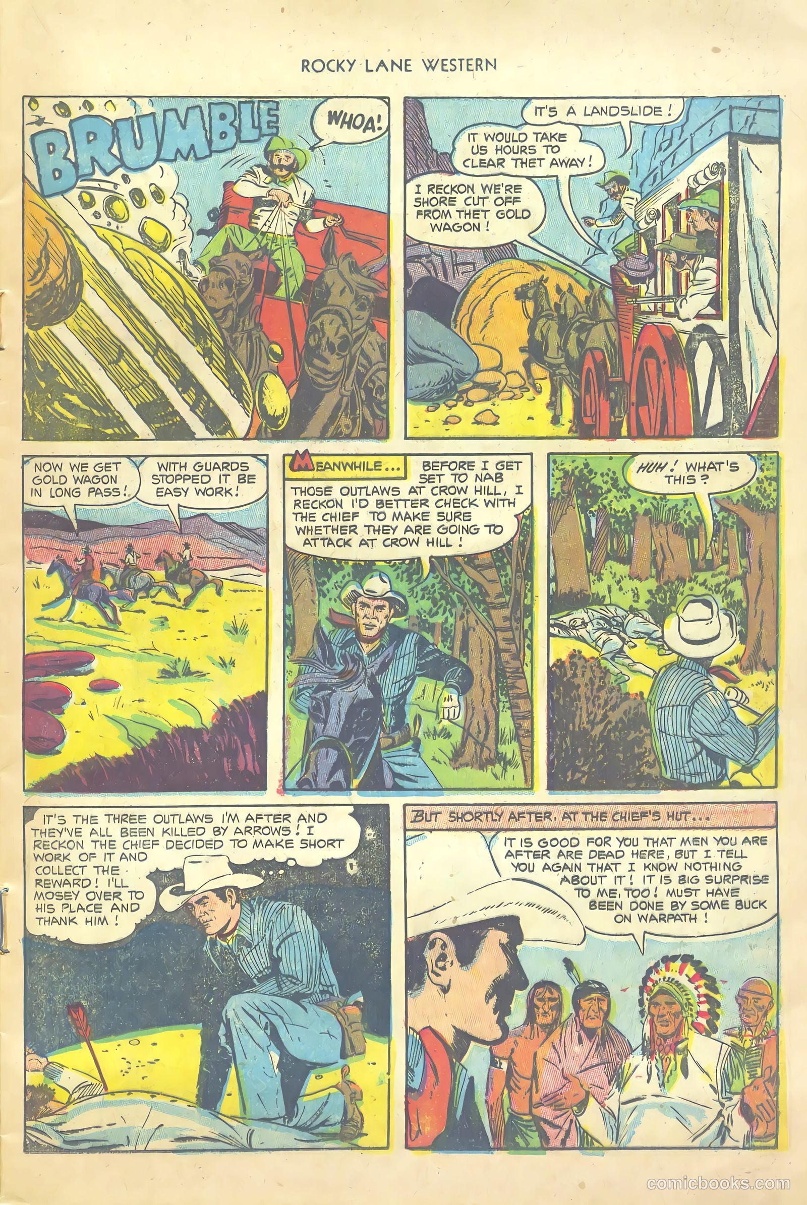 Rocky Lane Western #54 — page 13 of 36