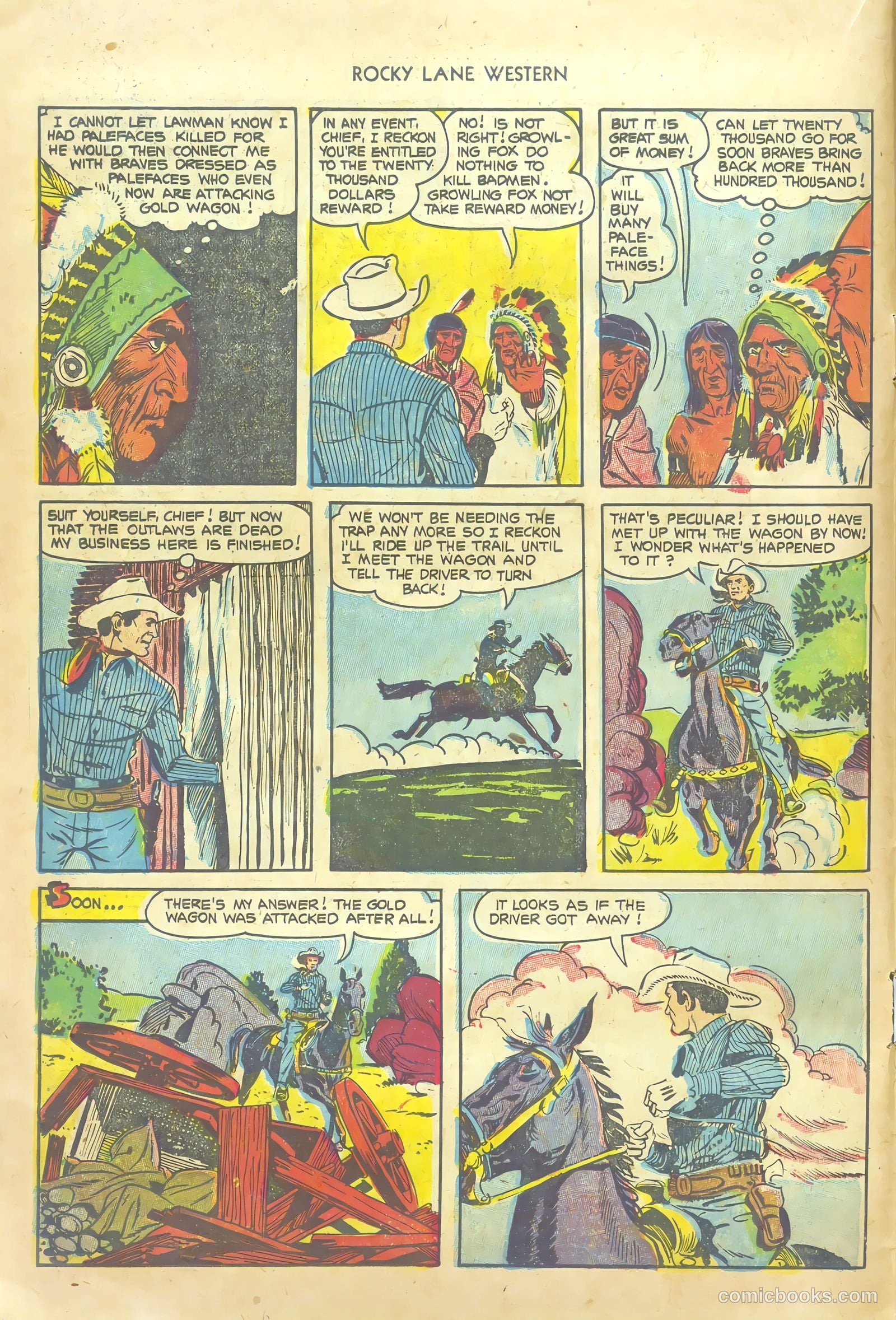 Rocky Lane Western #54 — page 14 of 36