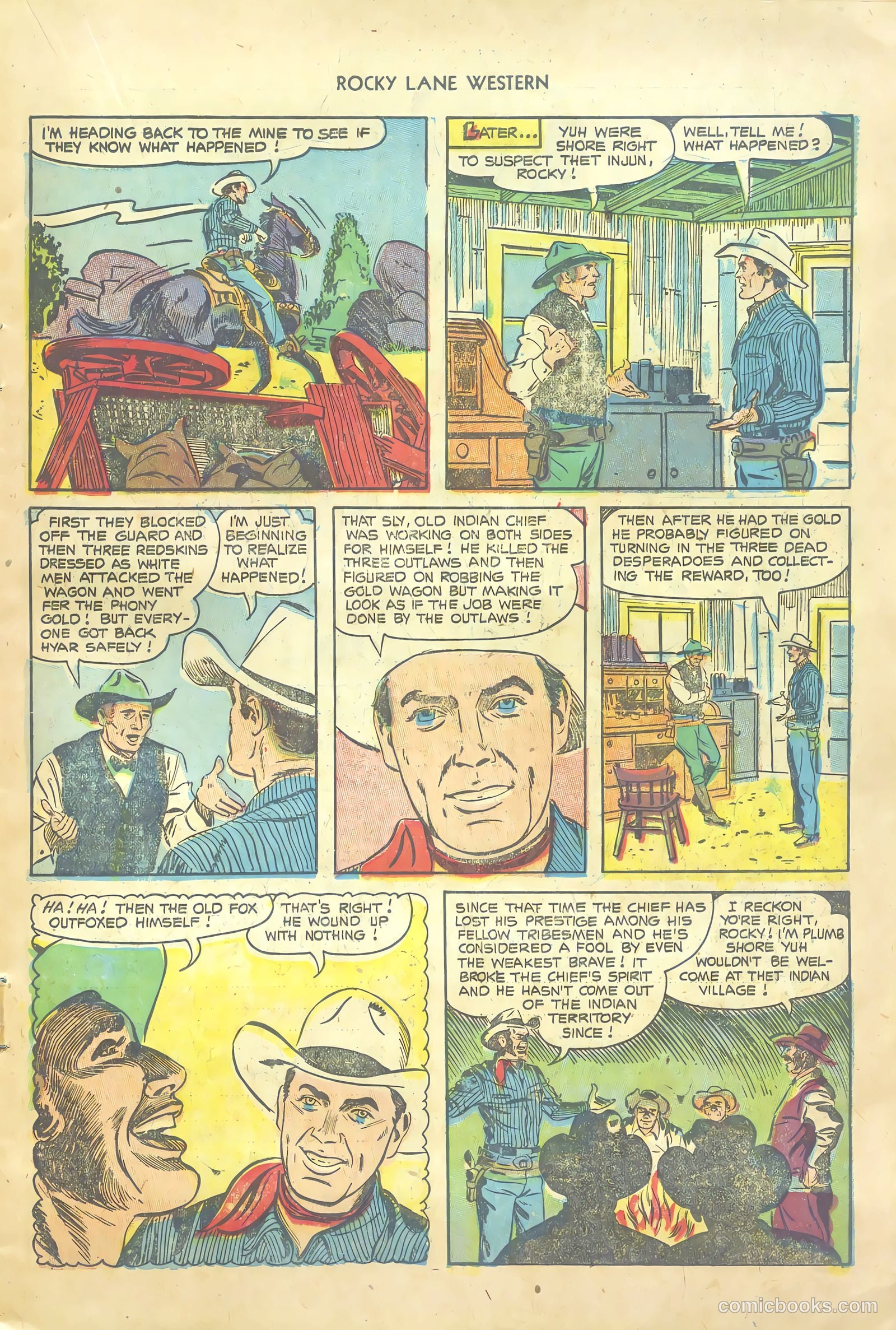 Rocky Lane Western #54 — page 15 of 36
