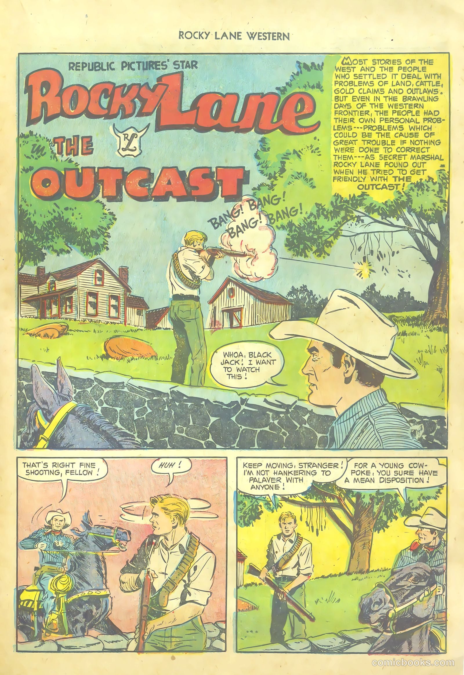 Rocky Lane Western #54 — page 23 of 36