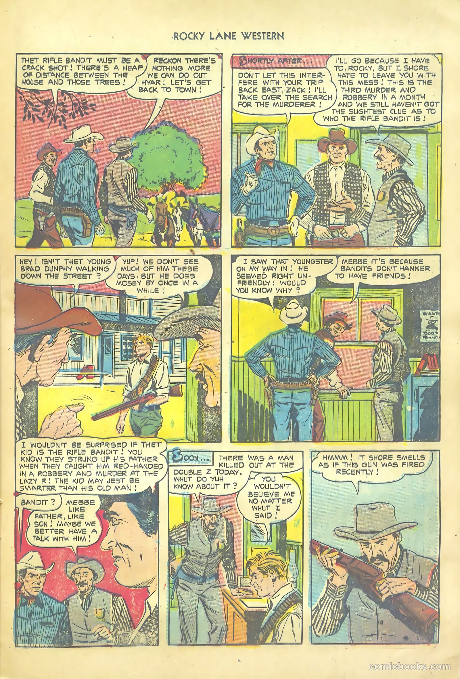 Rocky Lane Western #54 — page 25 of 36