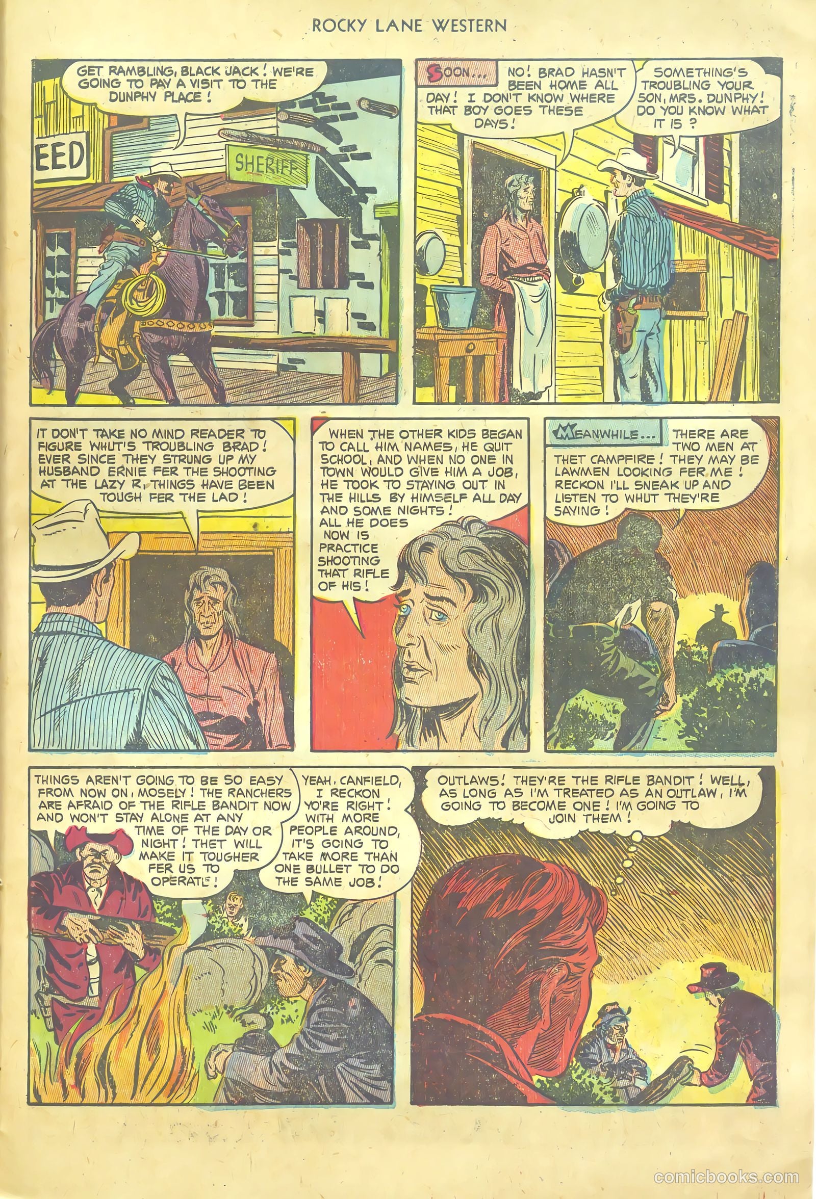 Rocky Lane Western #54 — page 27 of 36