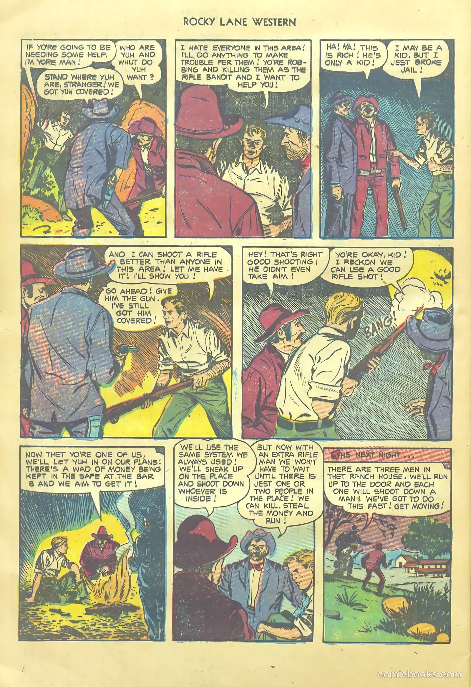 Rocky Lane Western #54 — page 28 of 36