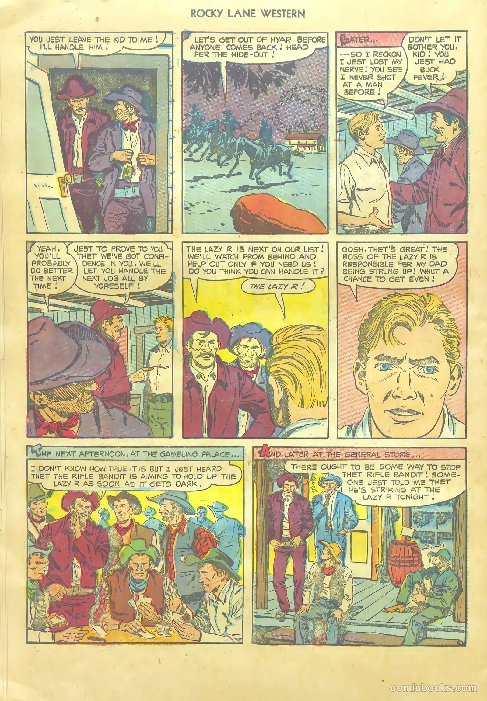 Rocky Lane Western #54 — page 30 of 36