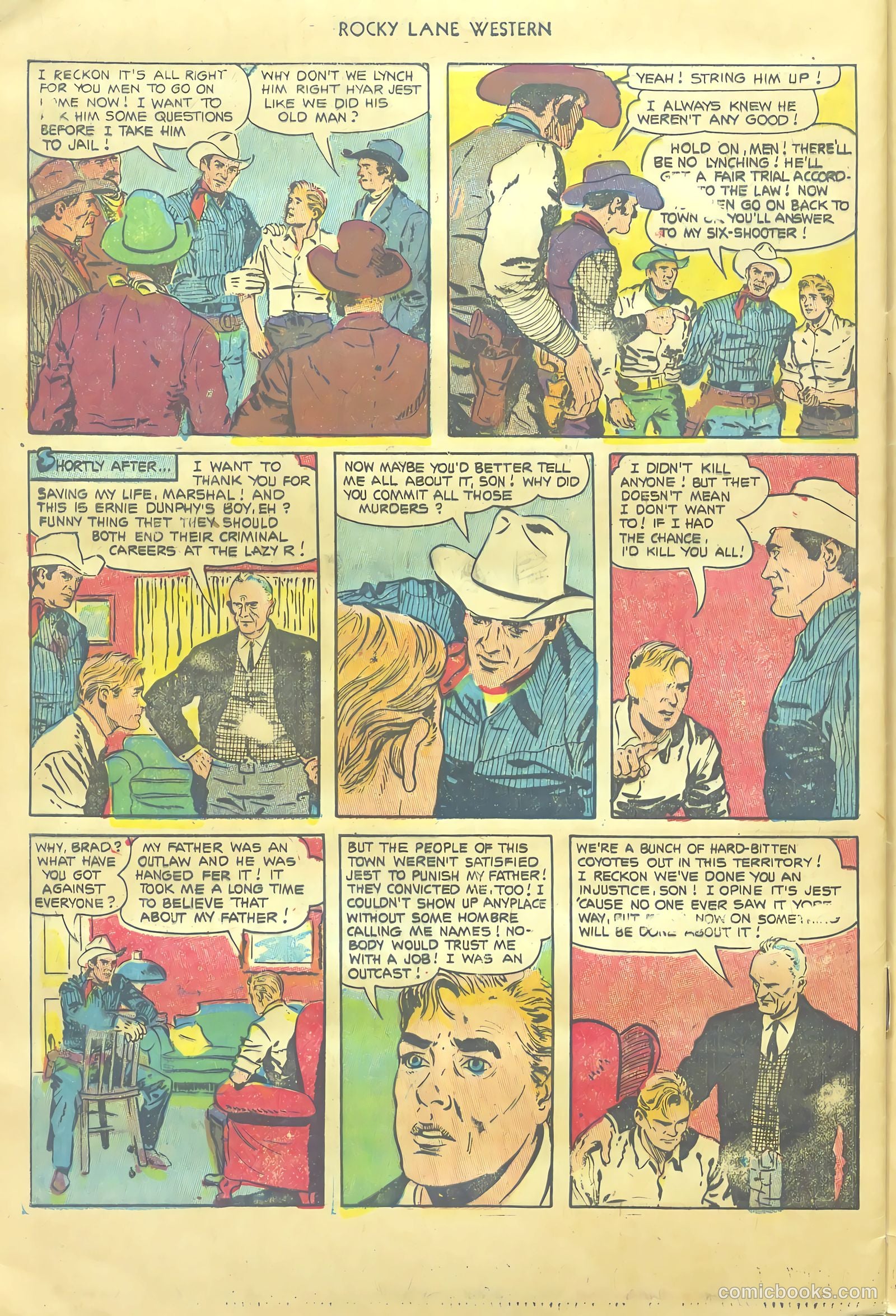 Rocky Lane Western #54 — page 32 of 36