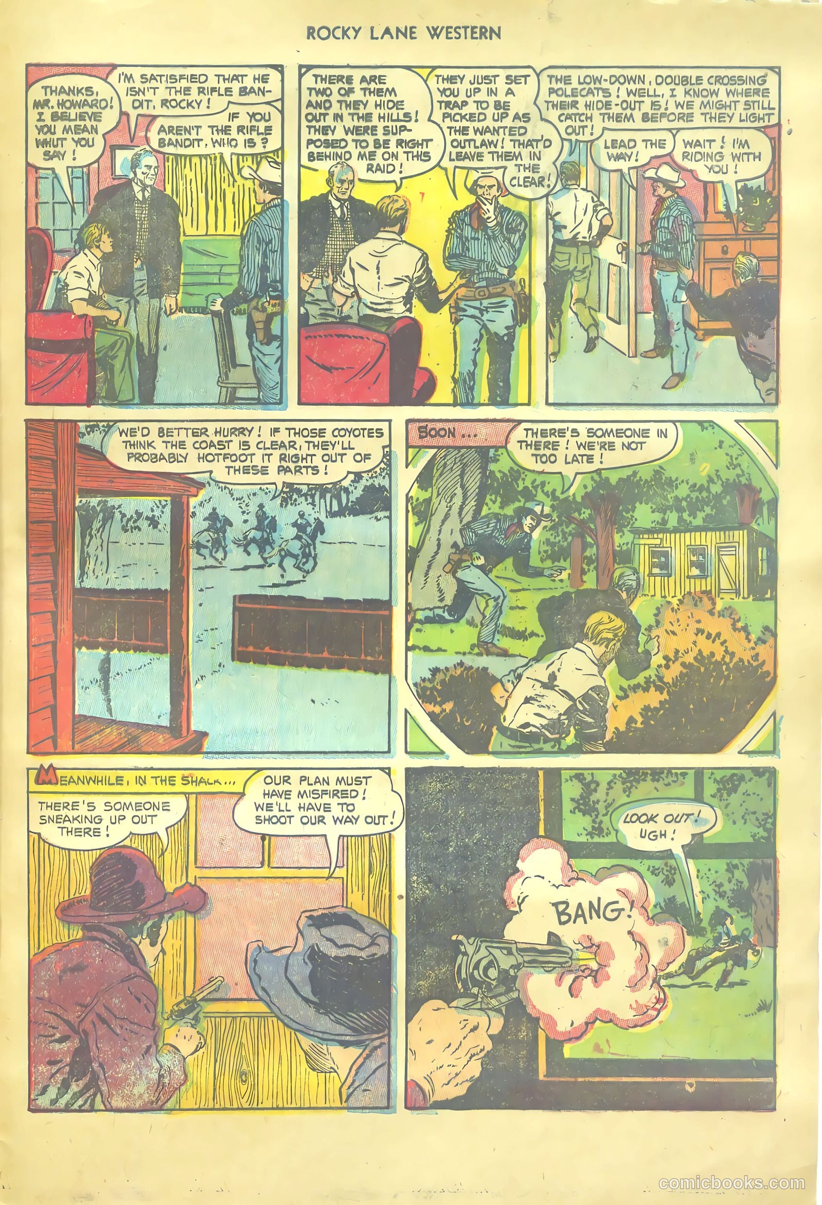 Rocky Lane Western #54 — page 33 of 36