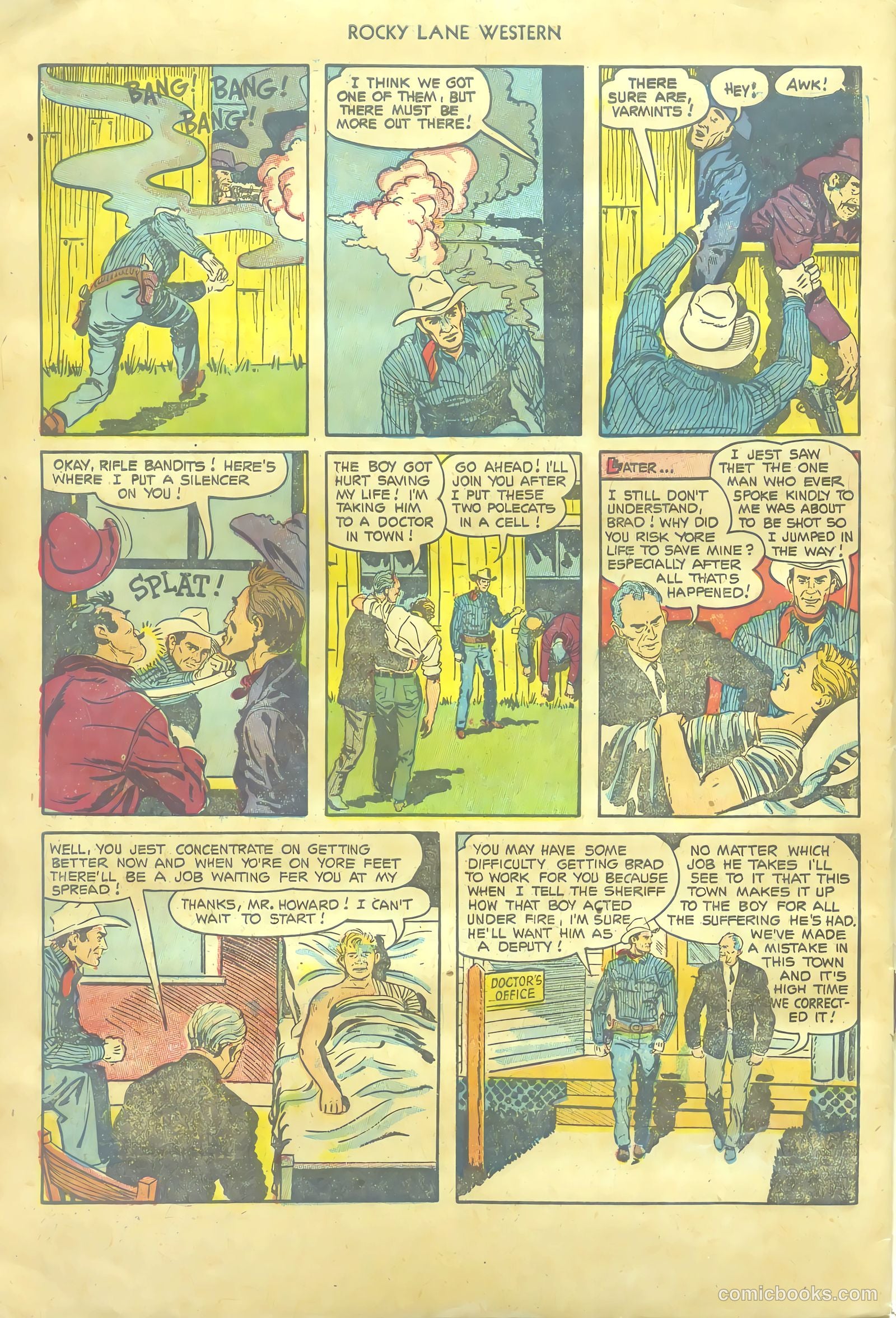 Rocky Lane Western #54 — page 34 of 36