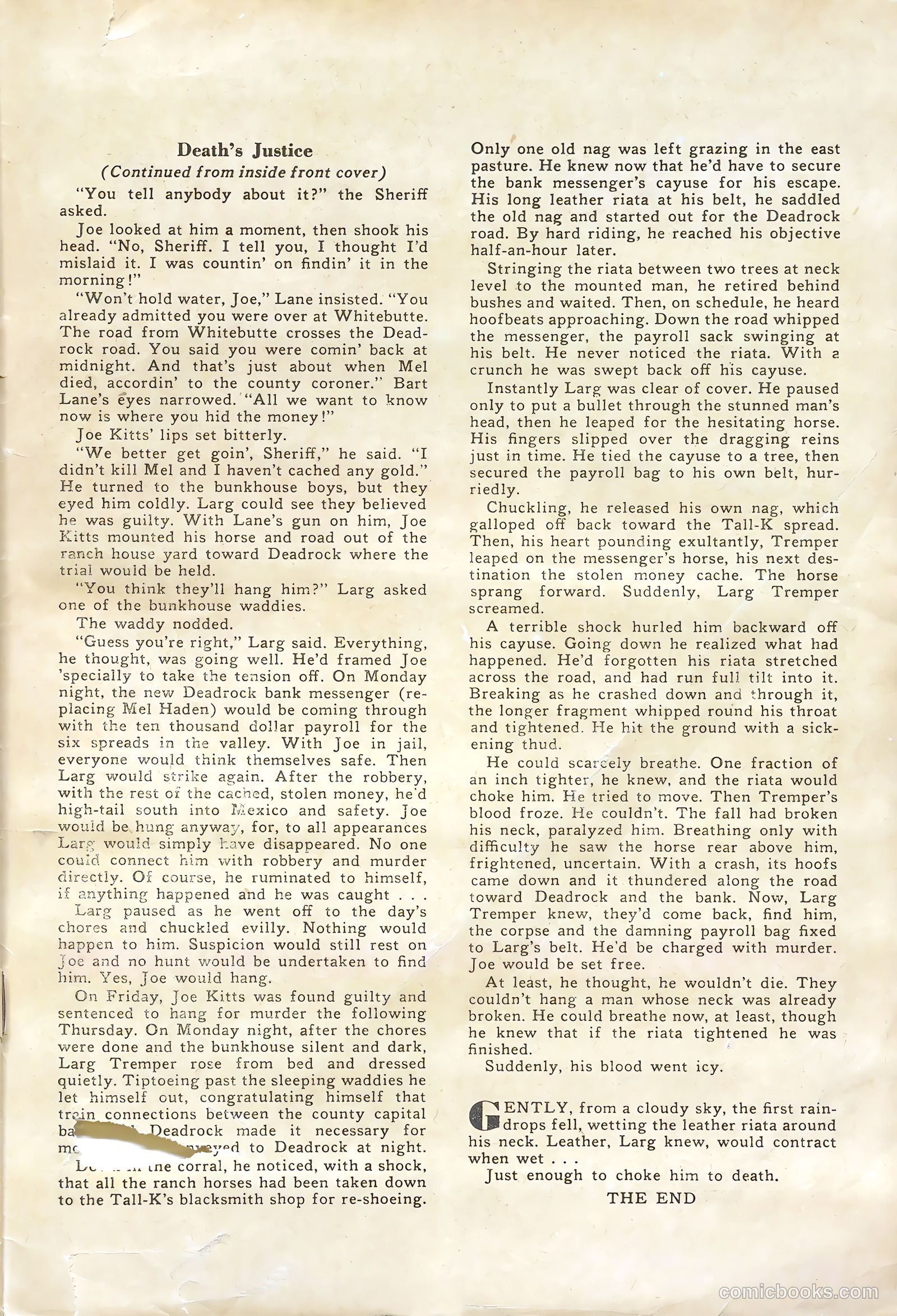 Rocky Lane Western #54 — page 35 of 36