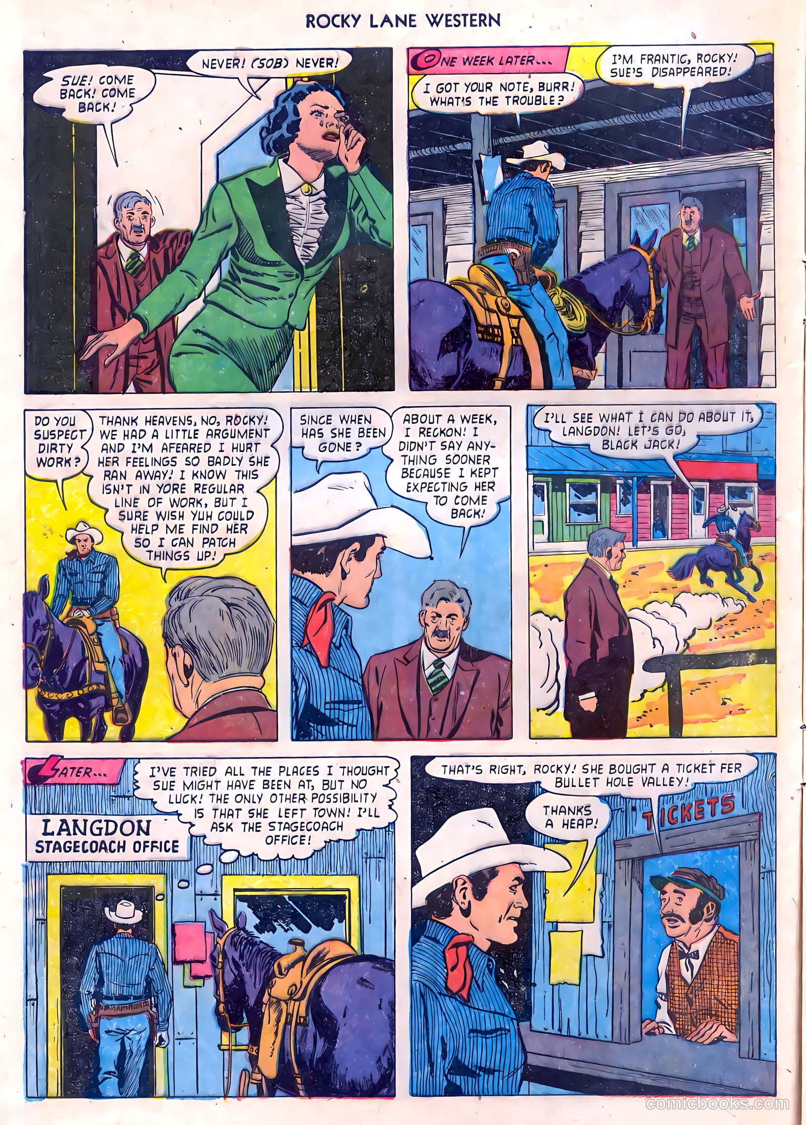 Rocky Lane Western #55 — page 8 of 36