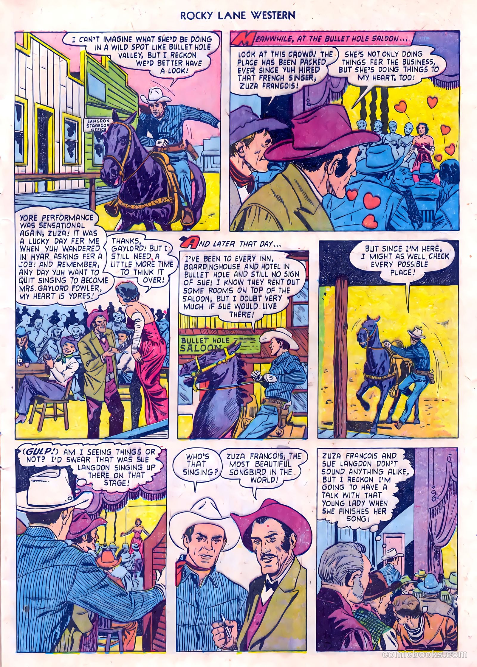 Rocky Lane Western #55 — page 9 of 36