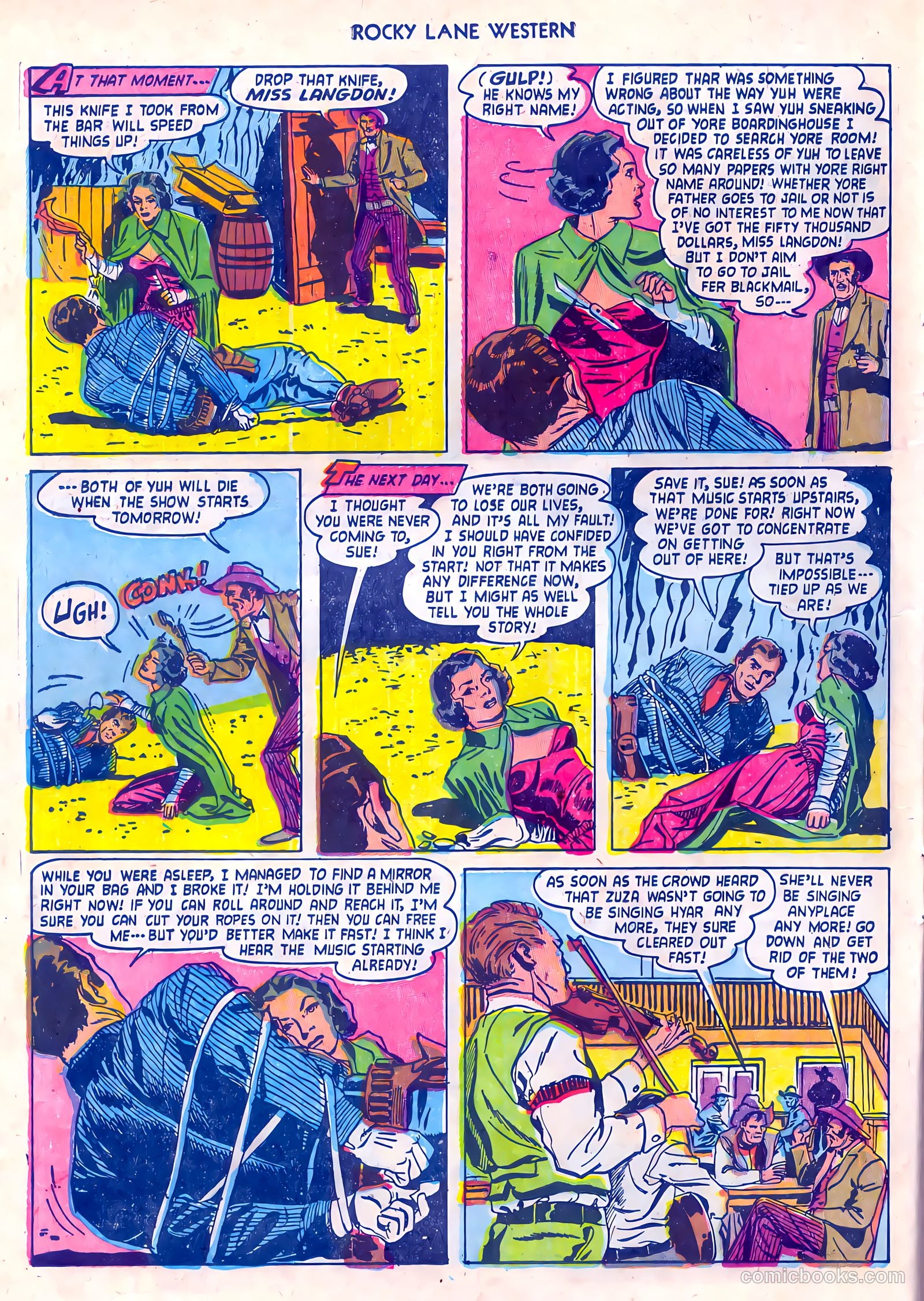 Rocky Lane Western #55 — page 14 of 36