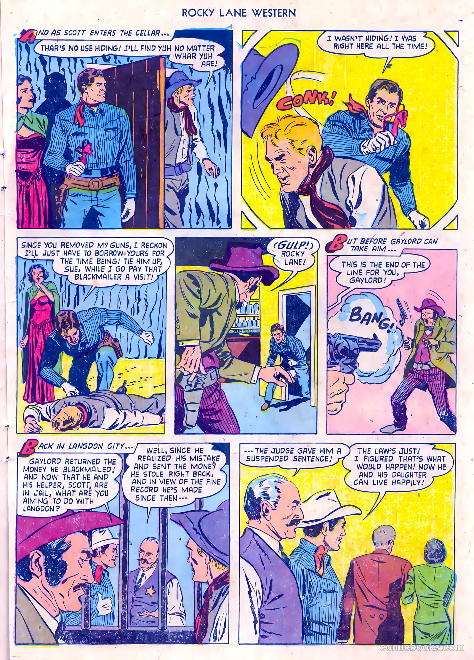 Rocky Lane Western #55 — page 15 of 36