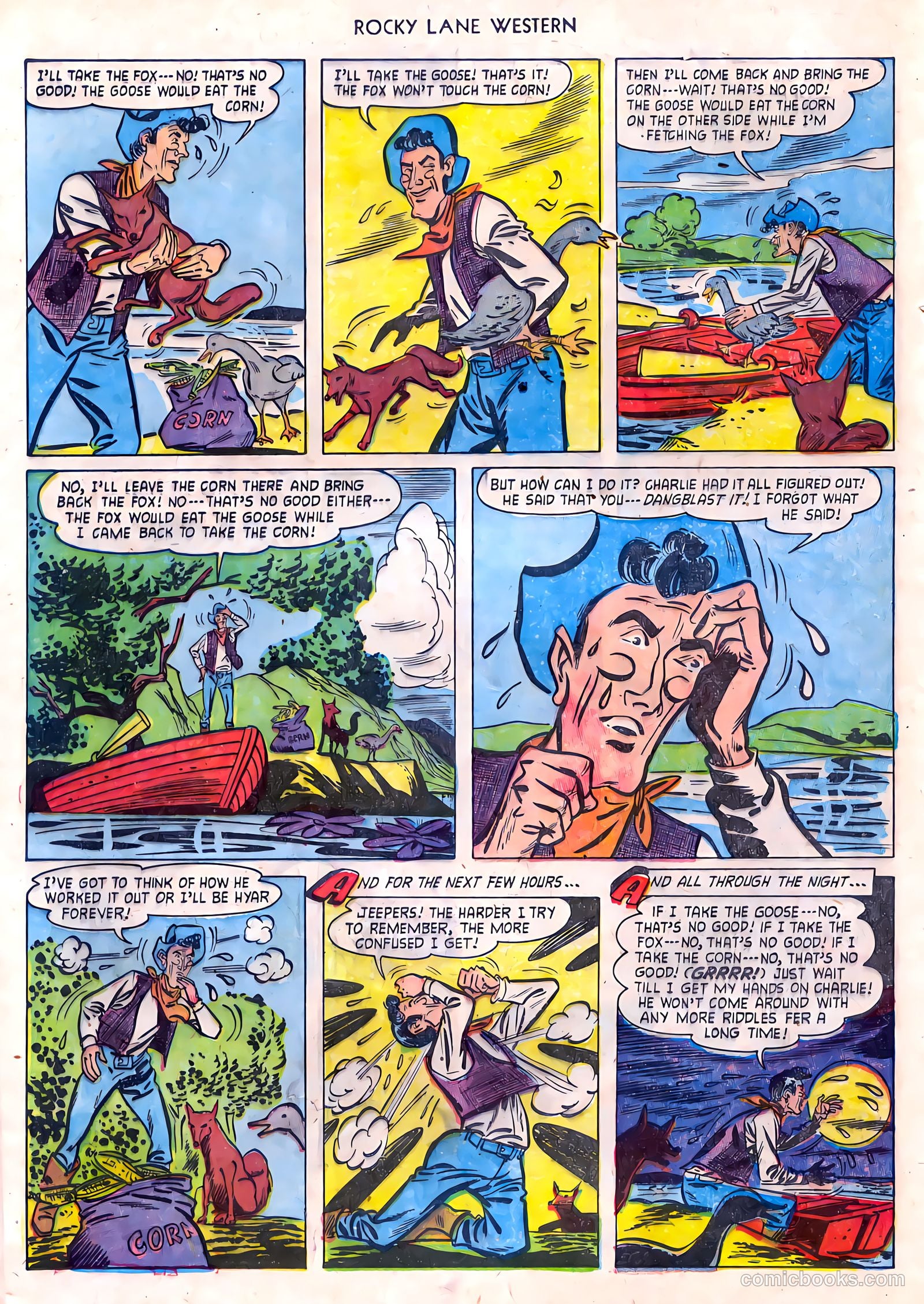 Rocky Lane Western #55 — page 20 of 36