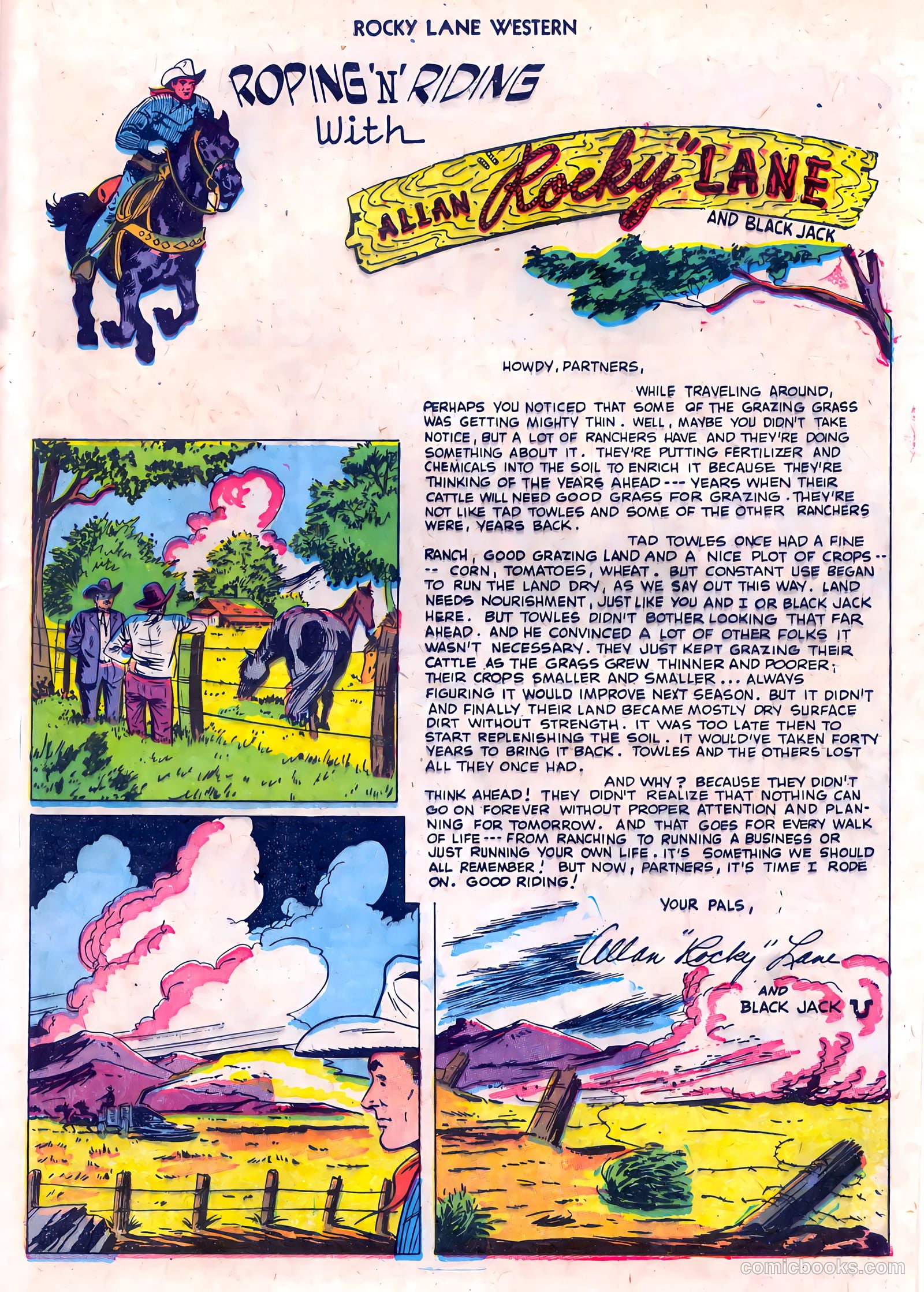 Rocky Lane Western #55 — page 21 of 36