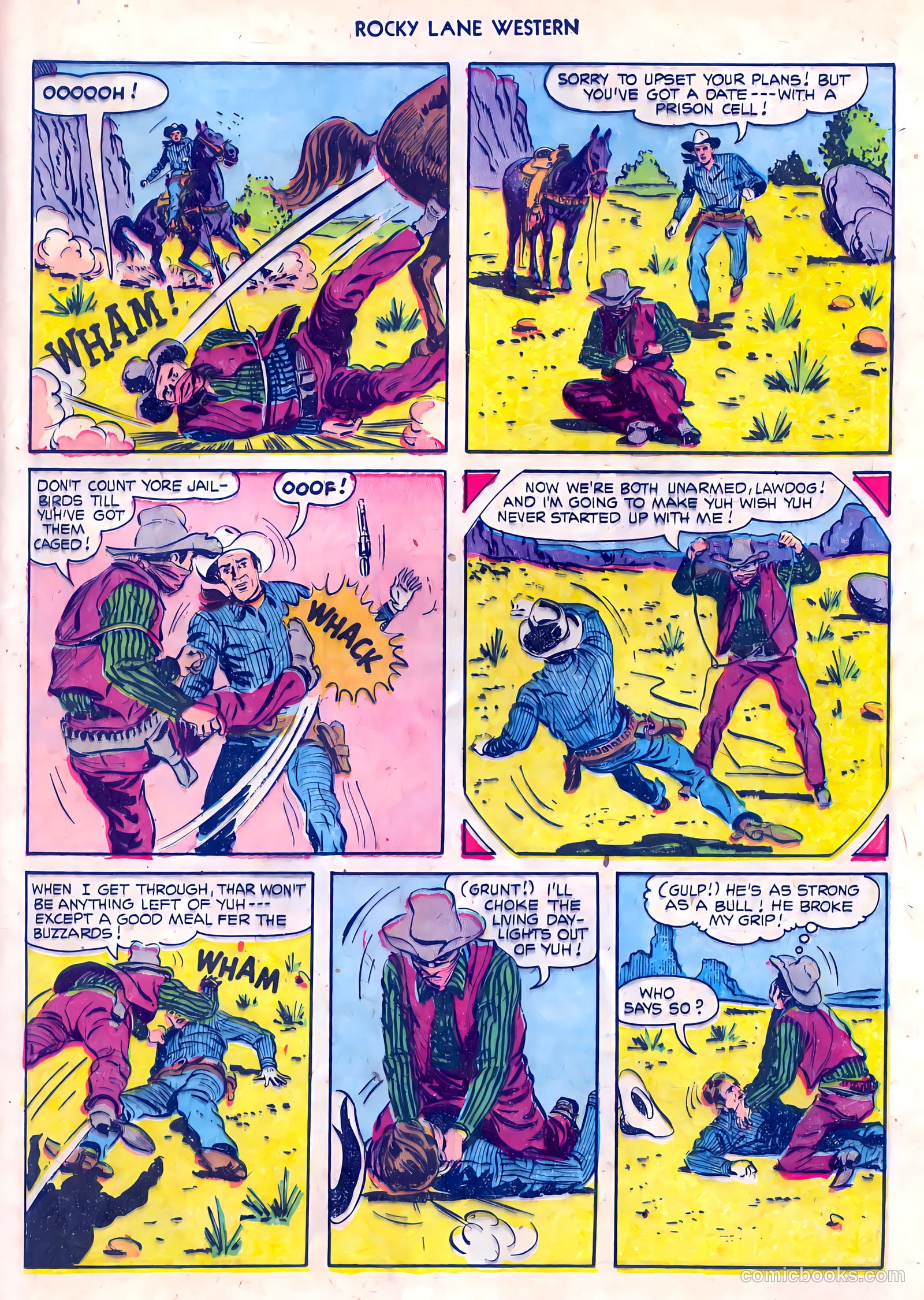 Rocky Lane Western #55 — page 25 of 36