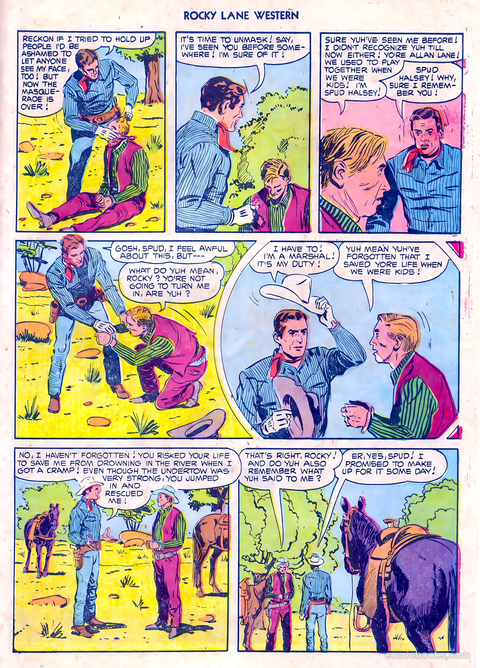 Rocky Lane Western #55 — page 27 of 36