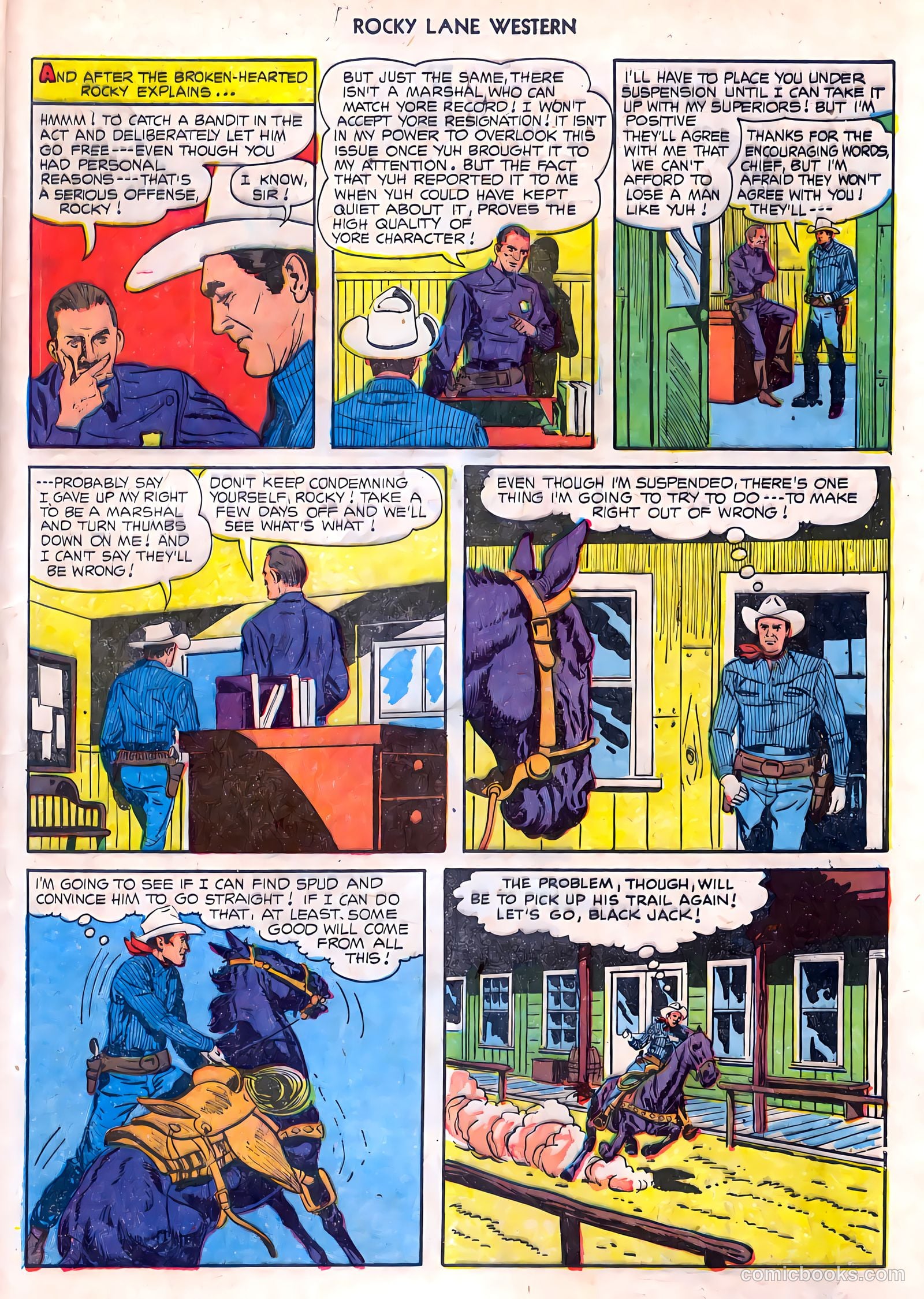 Rocky Lane Western #55 — page 29 of 36