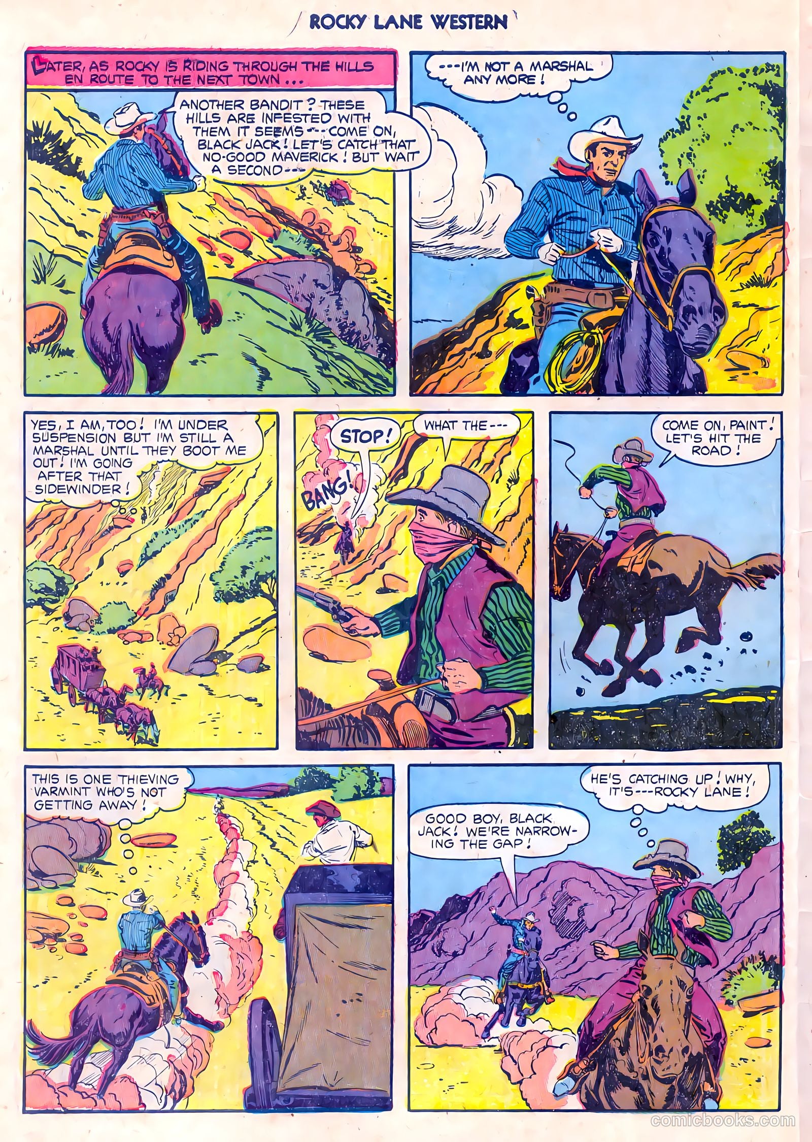 Rocky Lane Western #55 — page 30 of 36