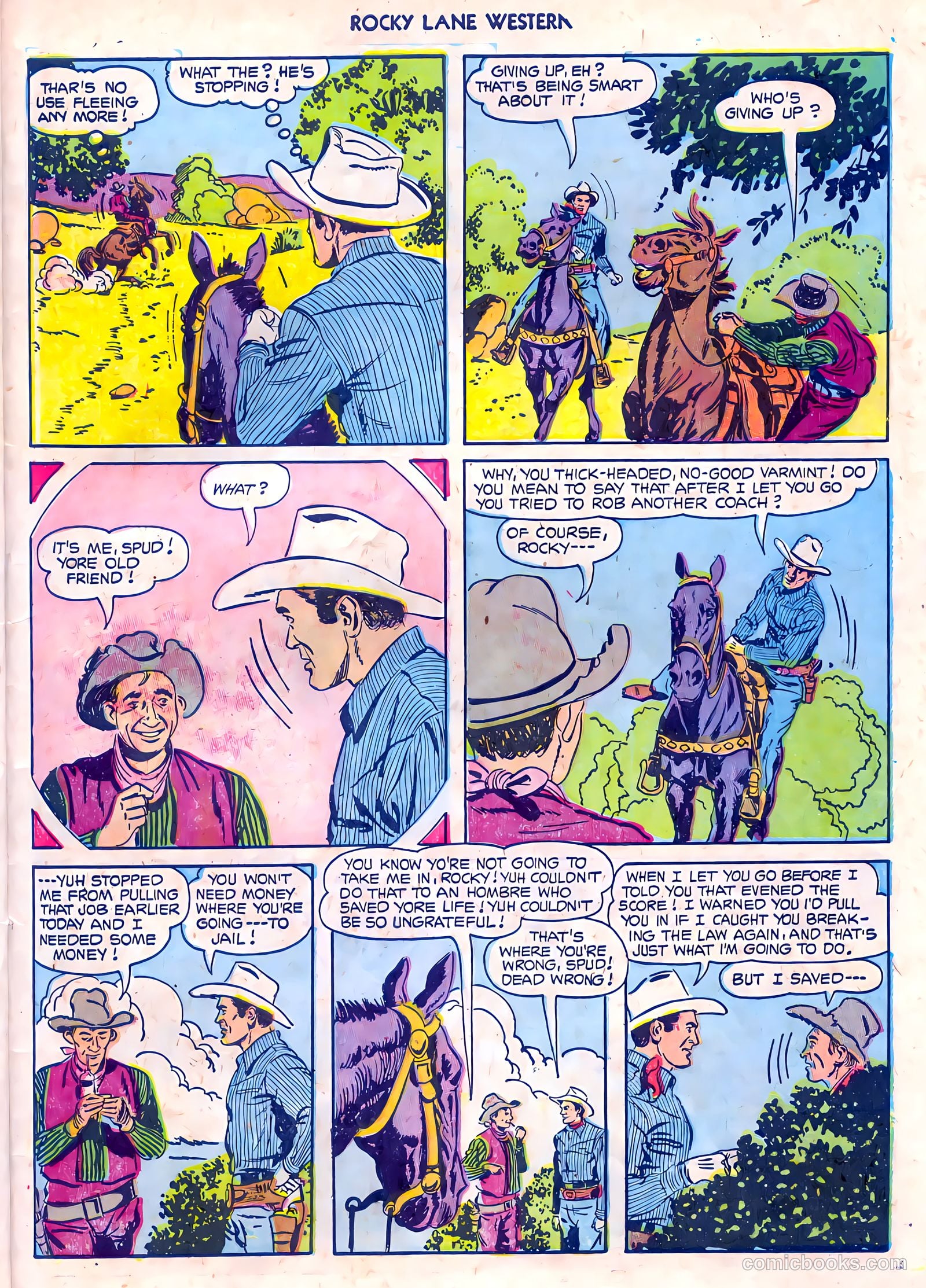 Rocky Lane Western #55 — page 31 of 36
