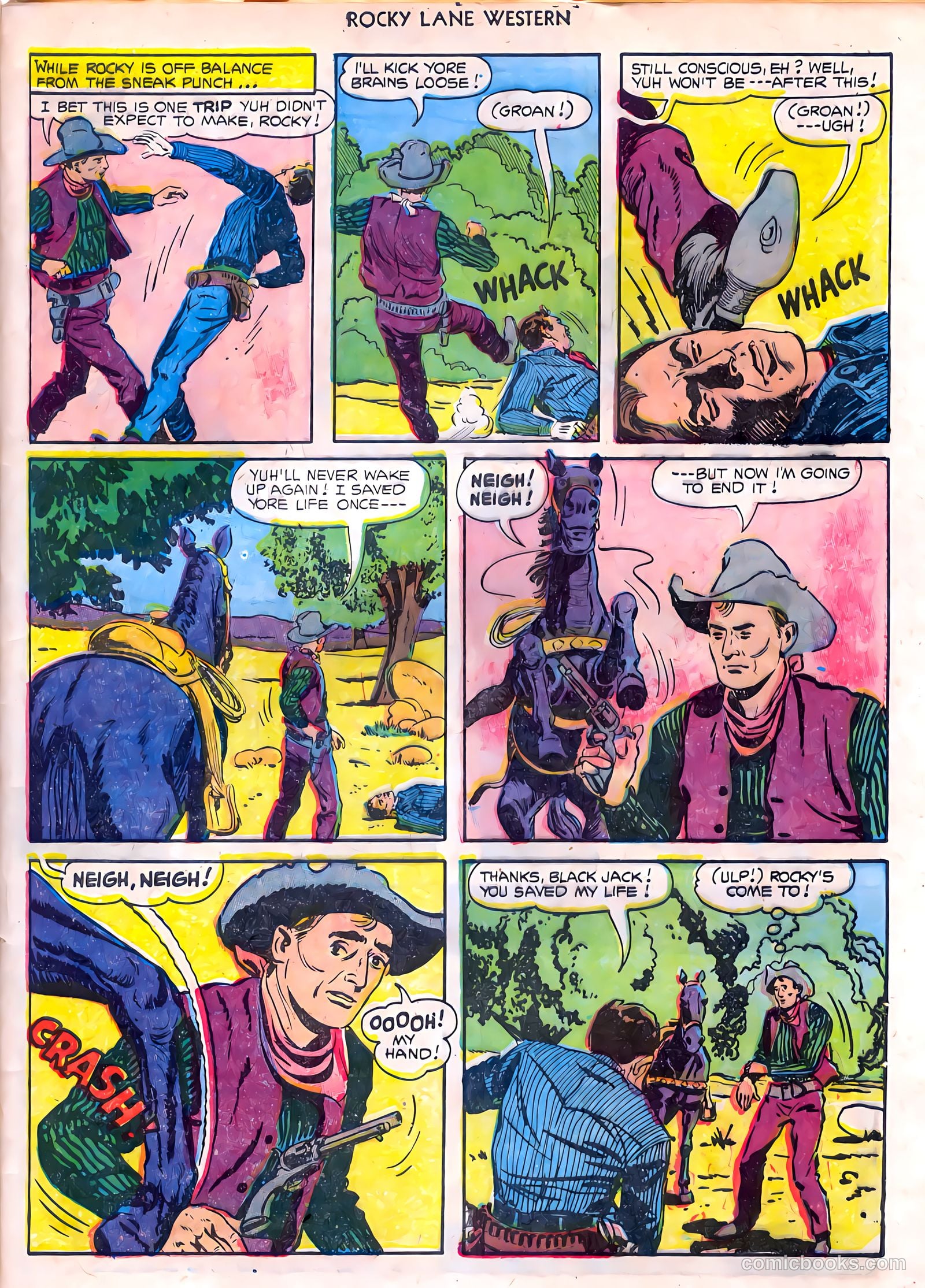 Rocky Lane Western #55 — page 33 of 36