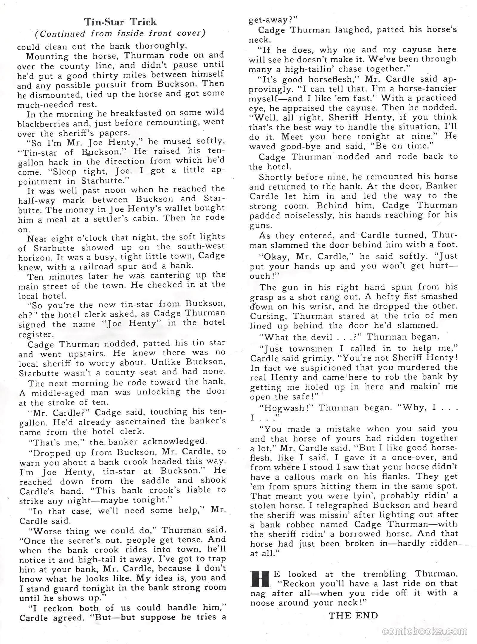 Rocky Lane Western #55 — page 35 of 36